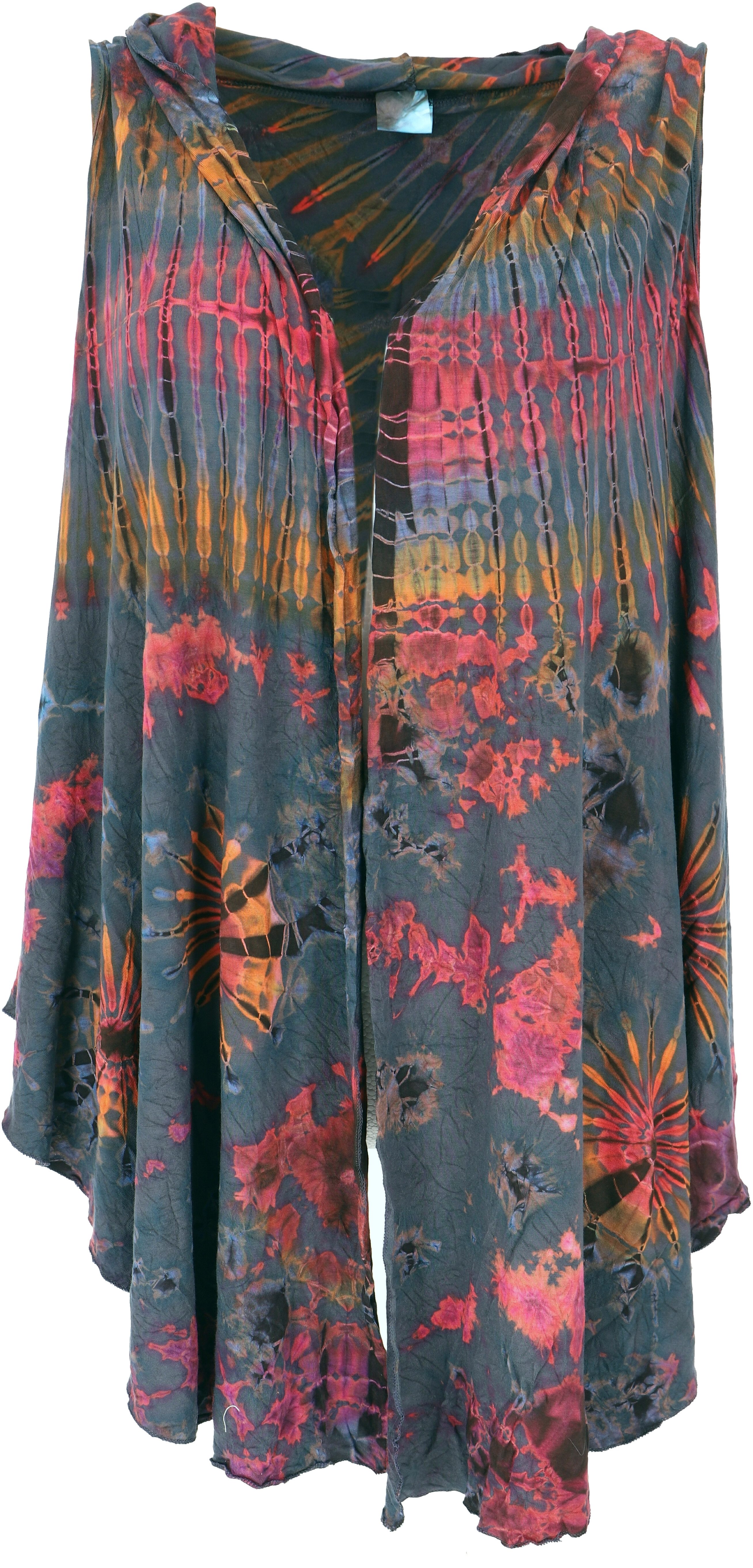 Guru-Shop Longbluse Unikat Batiktunika, Boho Cardigan Tunika, Boho.. alternative Bekleidung