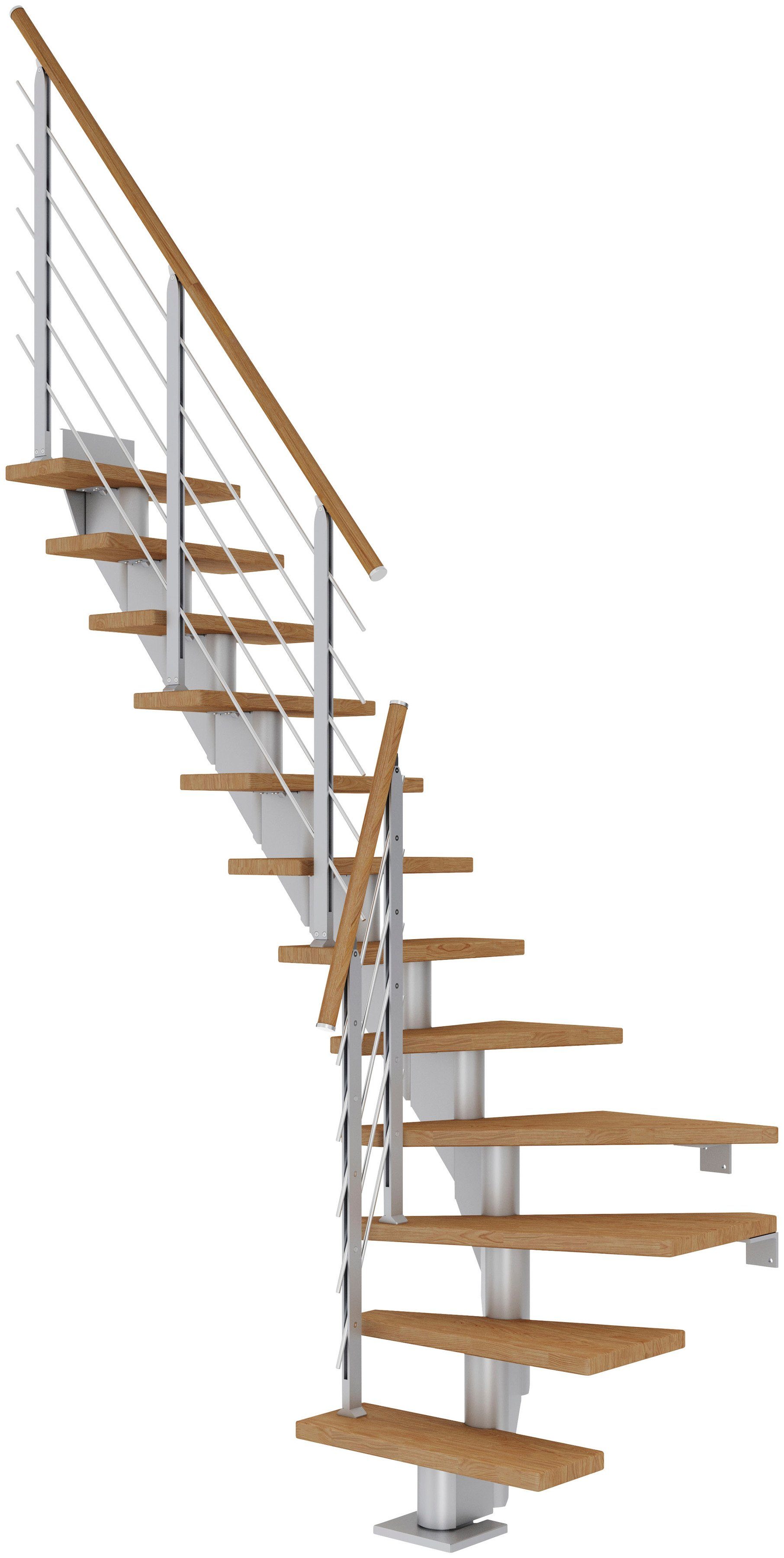 Dolle Mittelholmtreppe Frankfurt, für Geschosshöhen bis 279 cm, Stufen offen