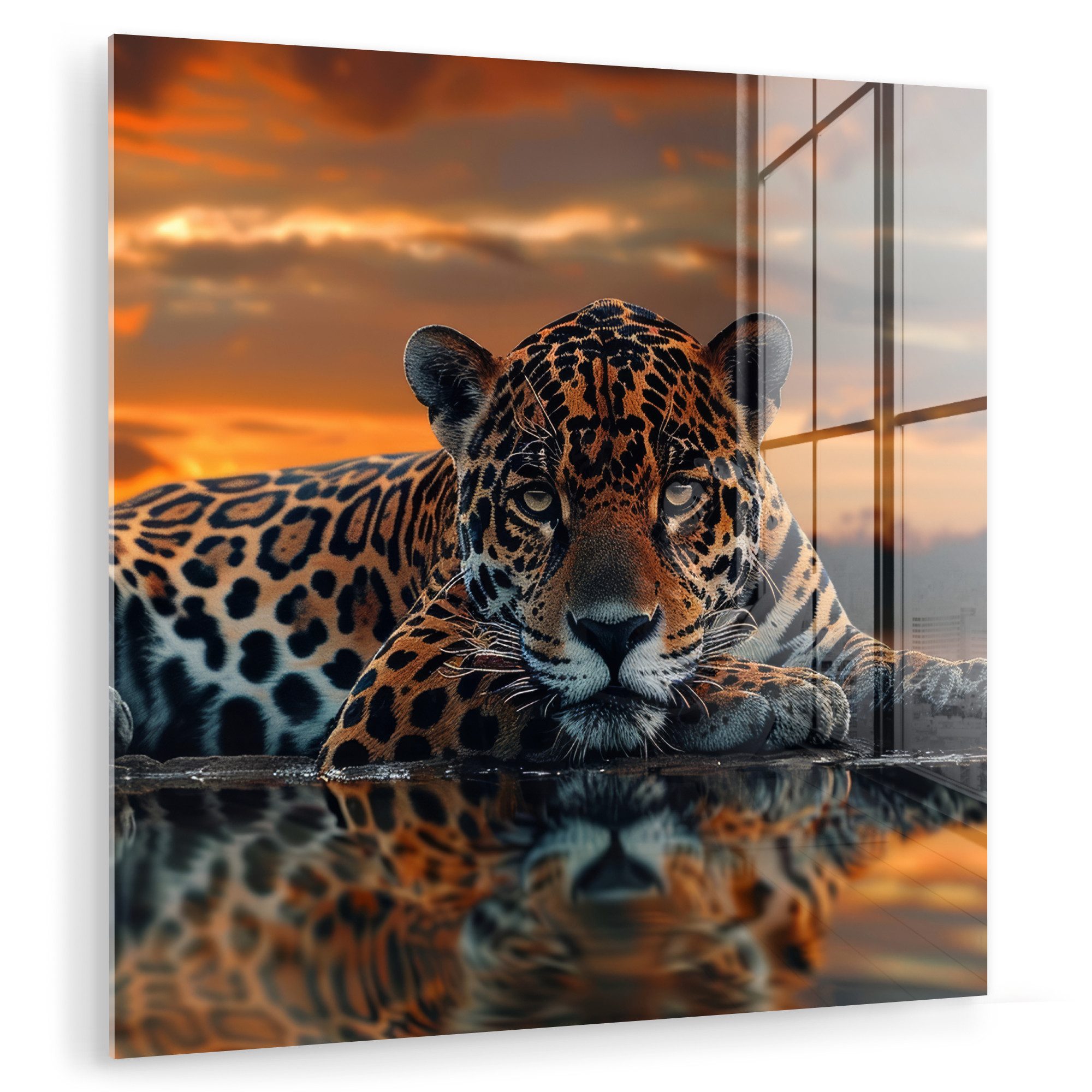 MuchoWow Acrylglasbild Natur - Leopard - günstig online kaufen