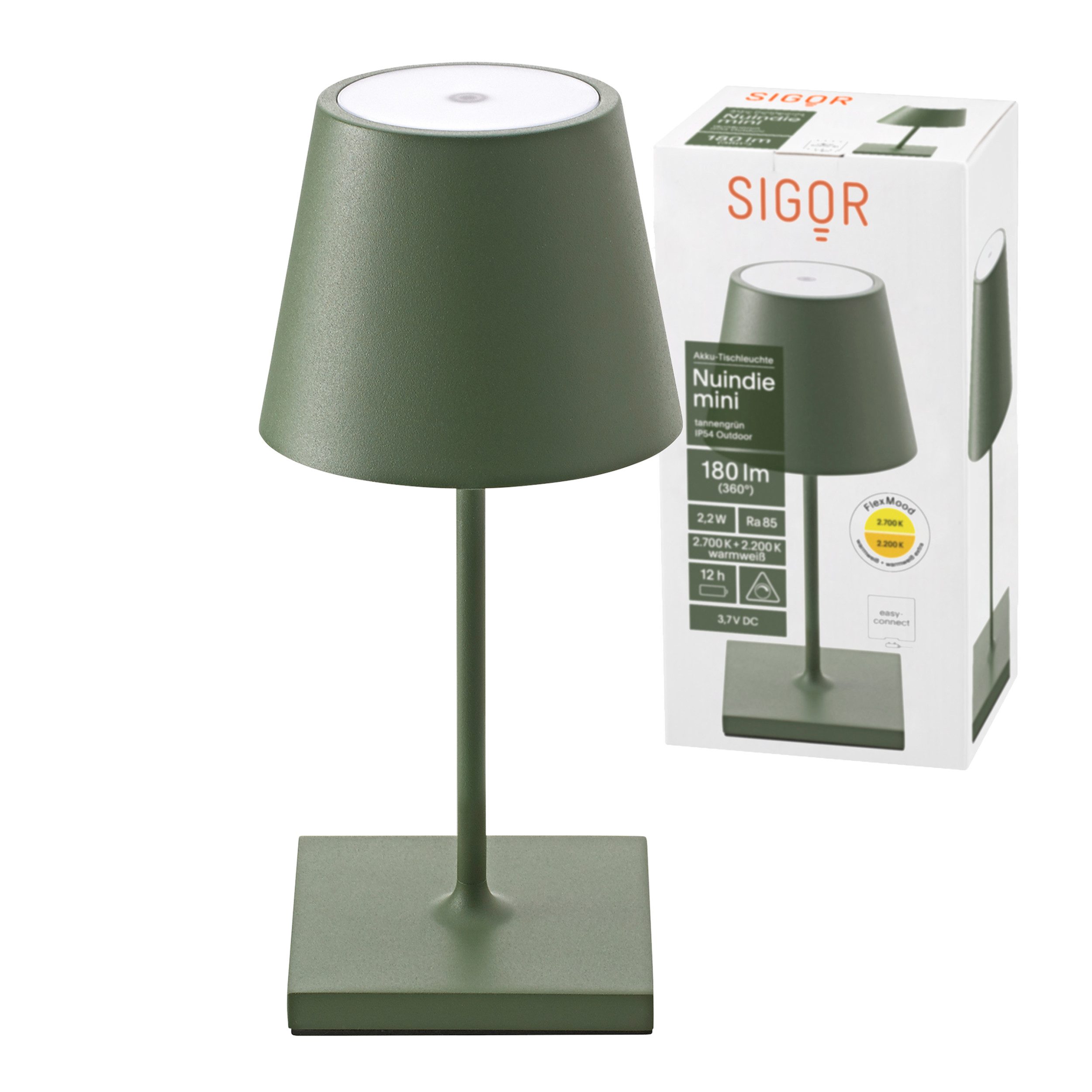 SIGOR LED Tischleuchte stilvolle Akku-Tischlampe Nuindie günstig online kaufen