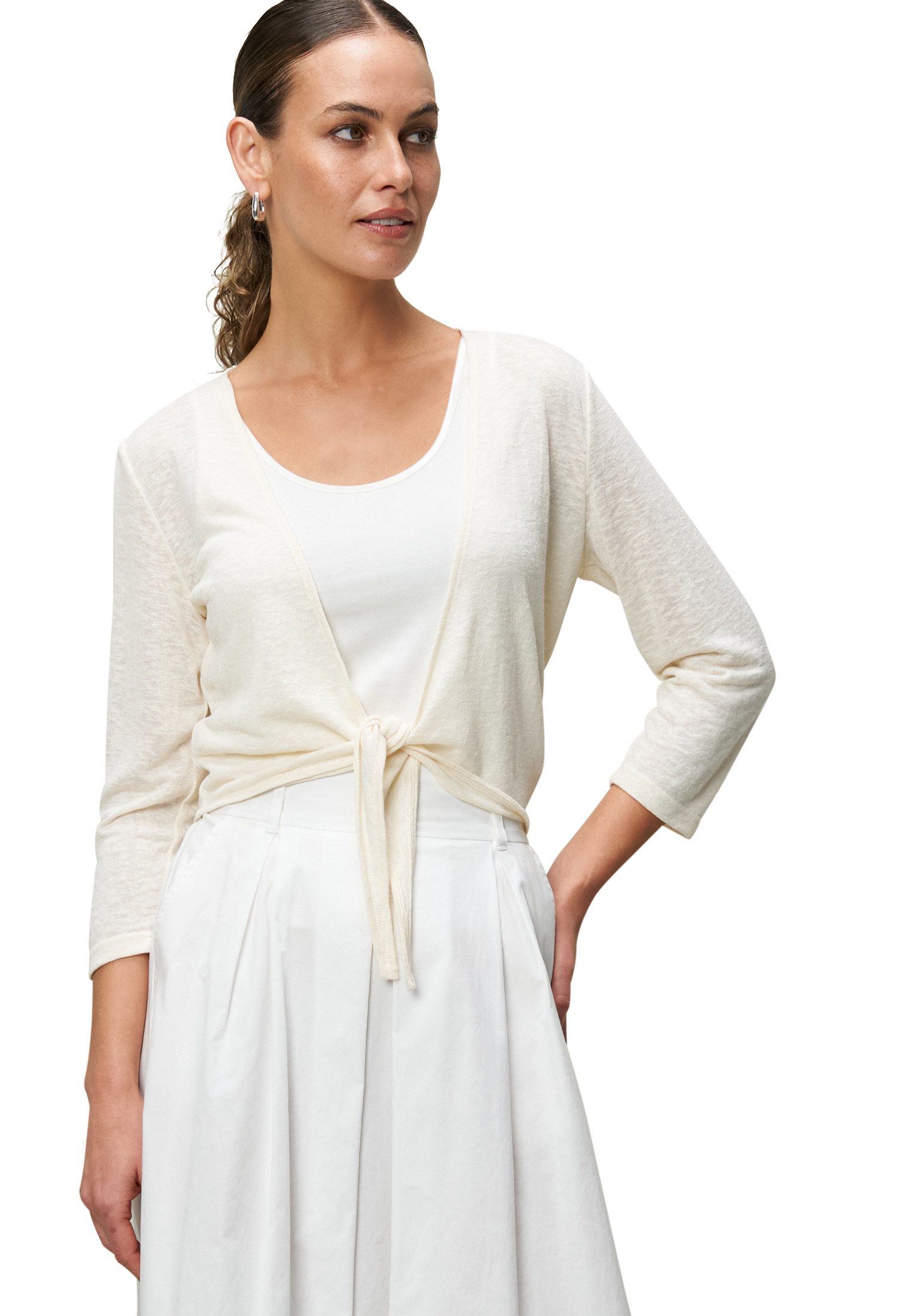Sweatshirt zero Strickjacke zum Binden