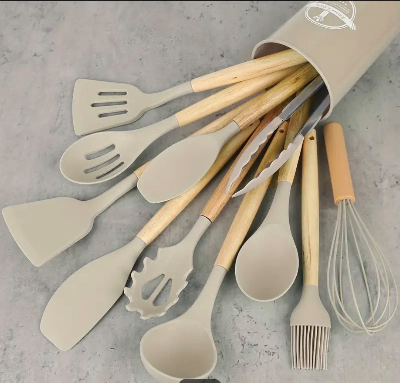 Homevibes Kochbesteck-Set Silikon-Utensilien-Set 12 Stück/Set (12-tlg)
