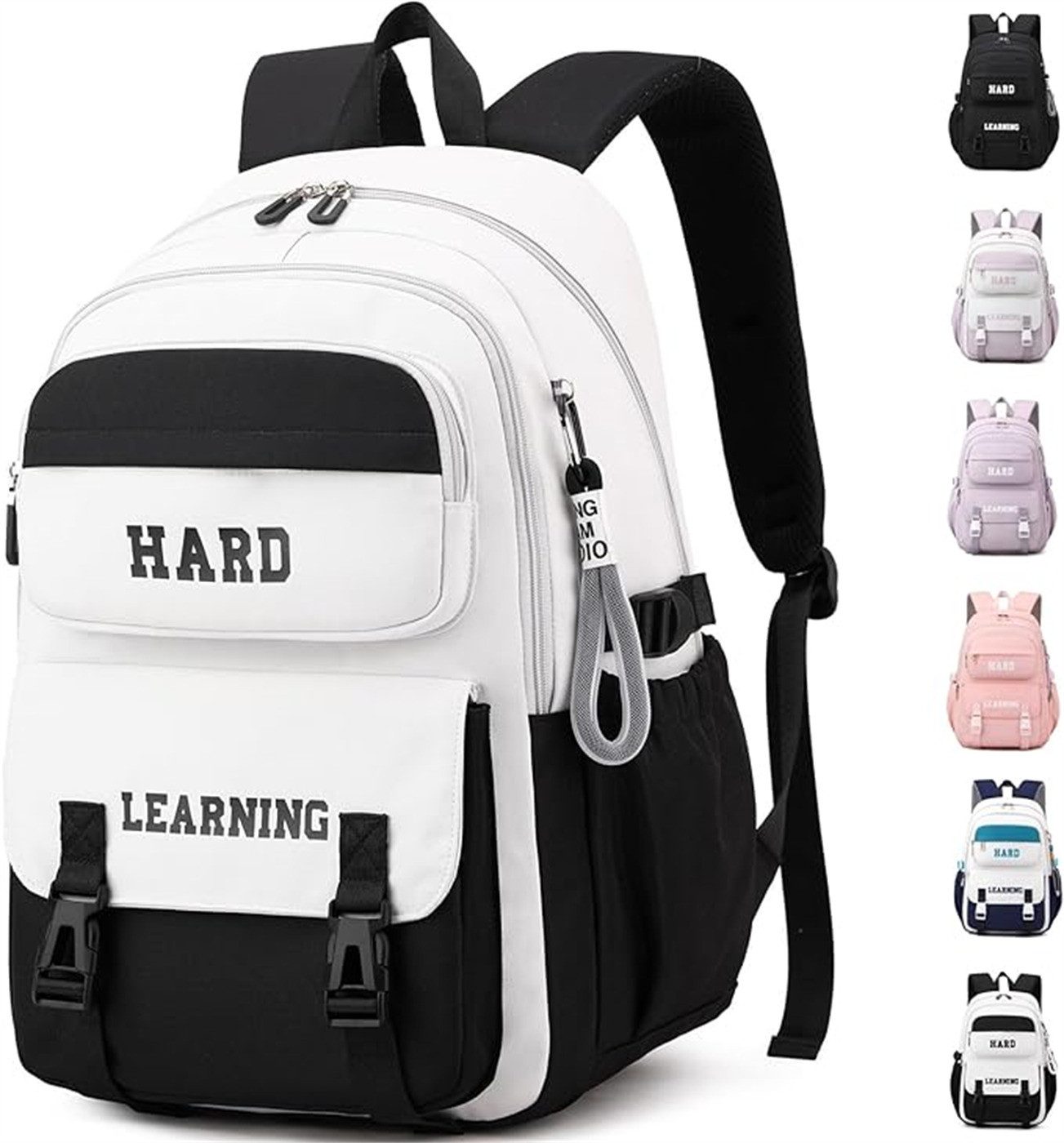 autolock Schulranzen Schulrucksack,Mädchen Teenager Rucksack,Multi-Schultasche,Wasserdicht, Schulranzen Groß Backpack für Mädchen Damen School Bag