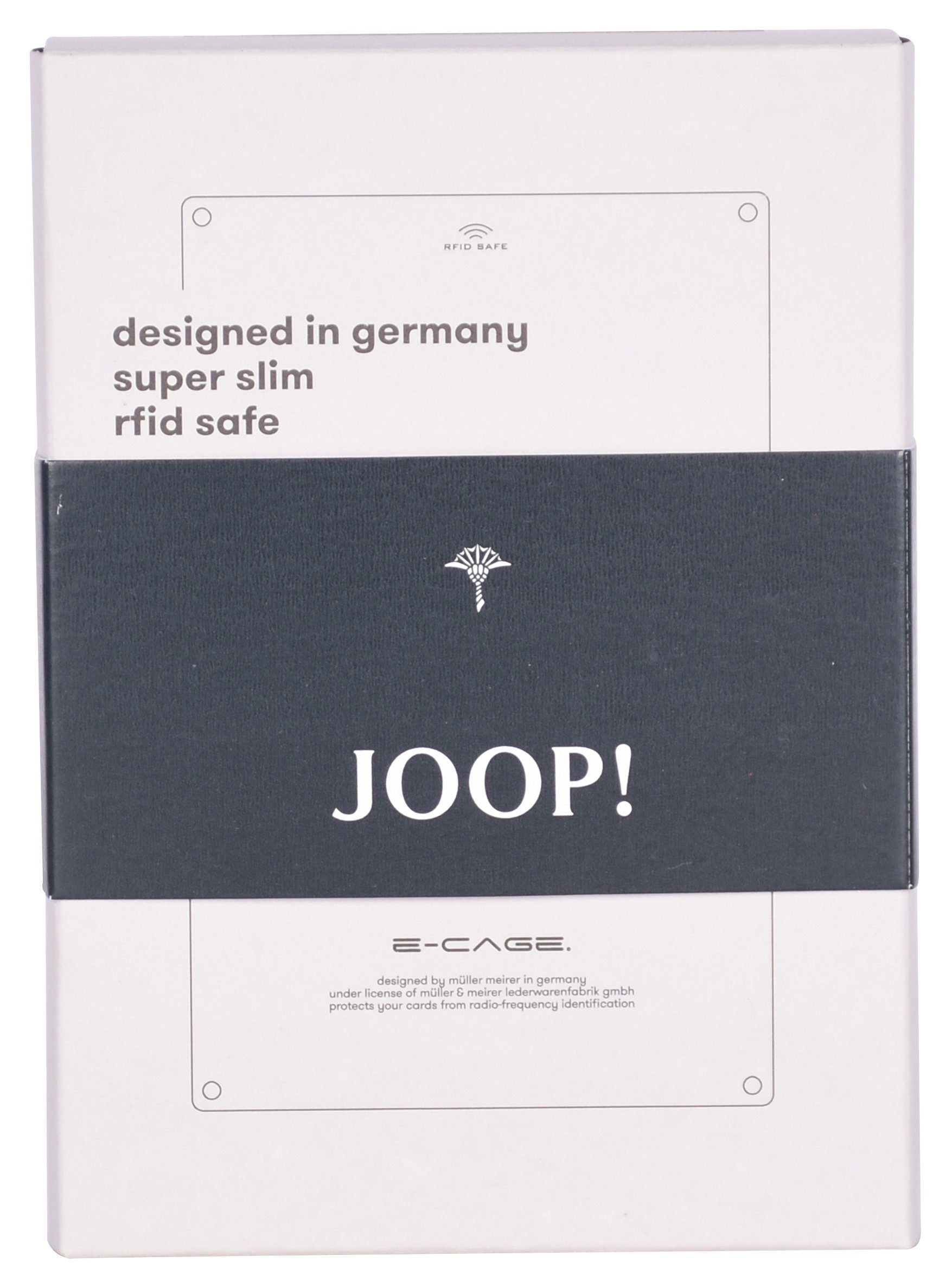 Joop! Kartenetui mit fano c-two darkbrown sv8, e-cage RFID Schutz