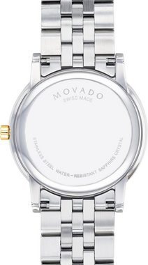 MOVADO Schweizer Uhr Museum Classic, 0607200, Quarzuhr, Armbanduhr, Herrenuhr, Swiss Made, bicolor