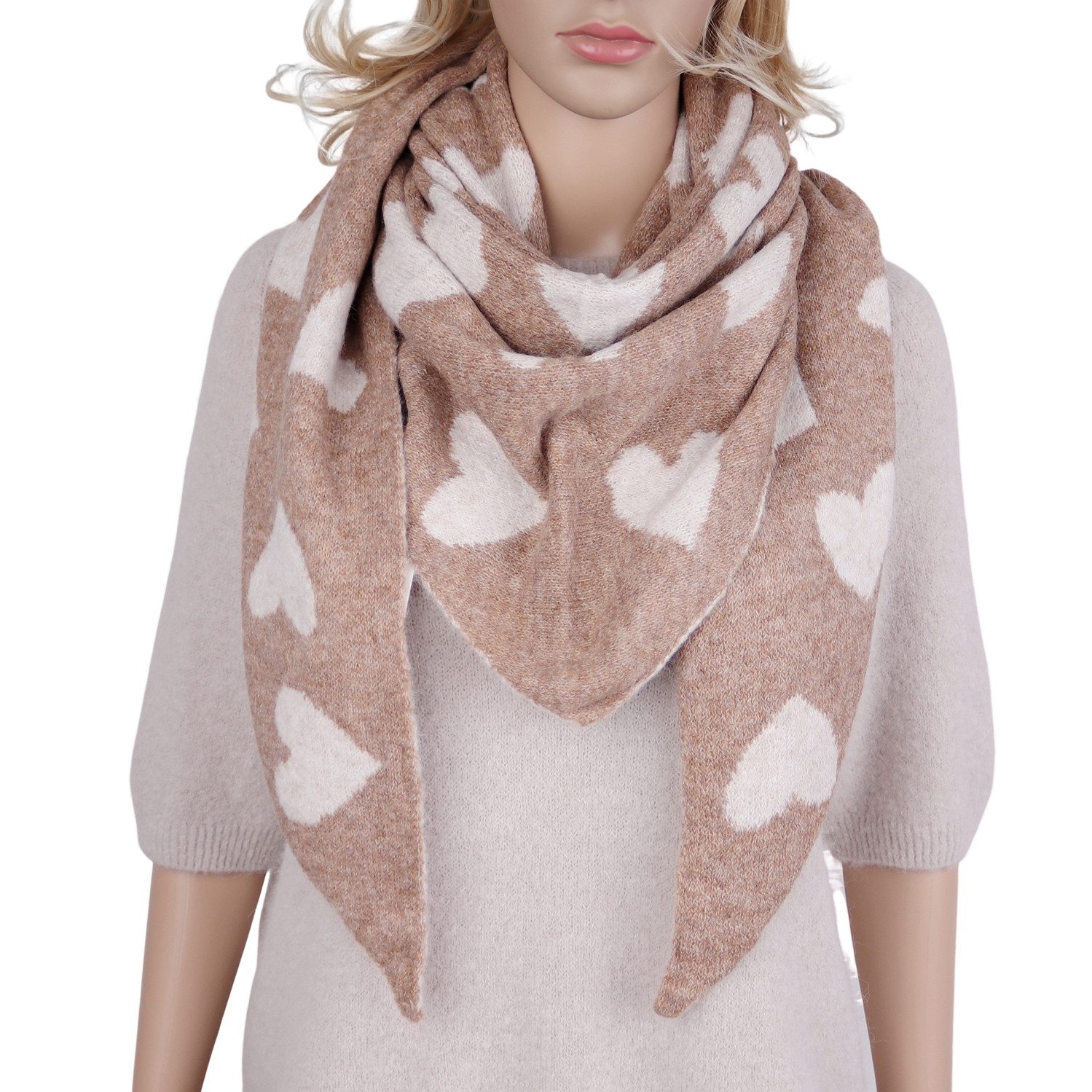 MIRROSI Dreieckstuch kuschliger und warmer Dreiecksschal günstig online kaufen