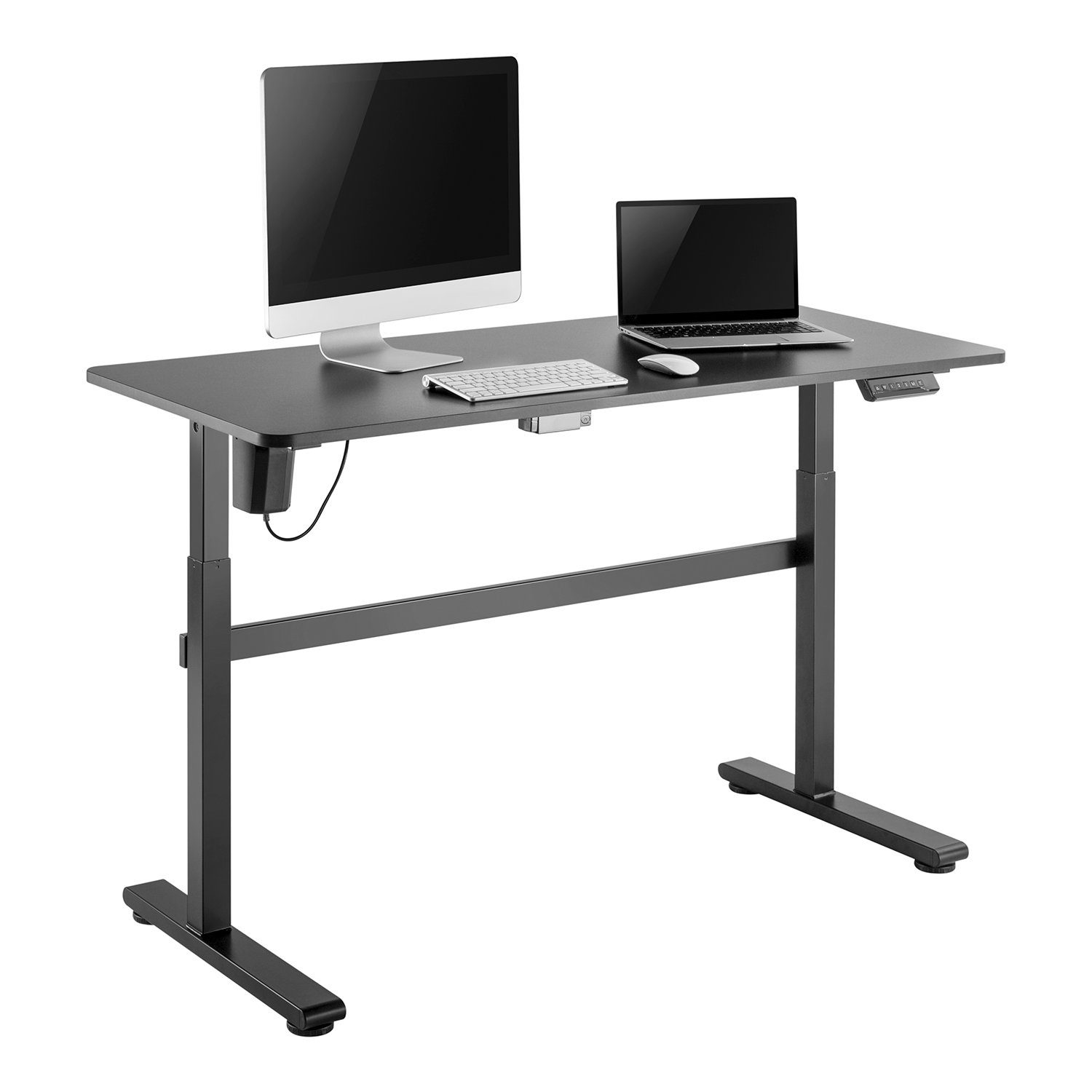 Ergo Office Schreibtisch ER-434, Elektrisch Sitz-Steh-Schreibtisch Höhenverstellbare 140x60cm