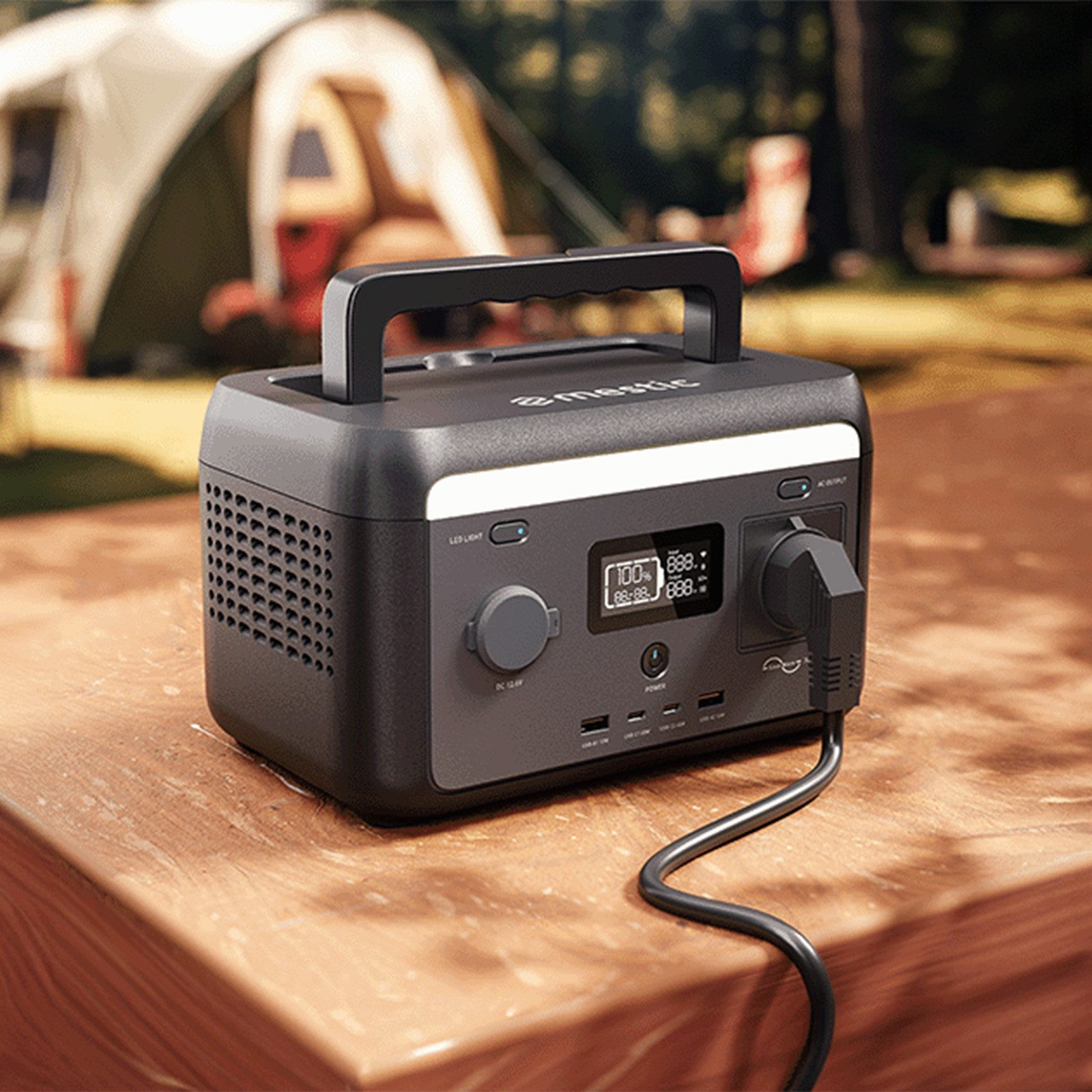 Mestic Portable Power Station MPS-300 for Camping, Solar Generator LiFePO4 300W 204Wh