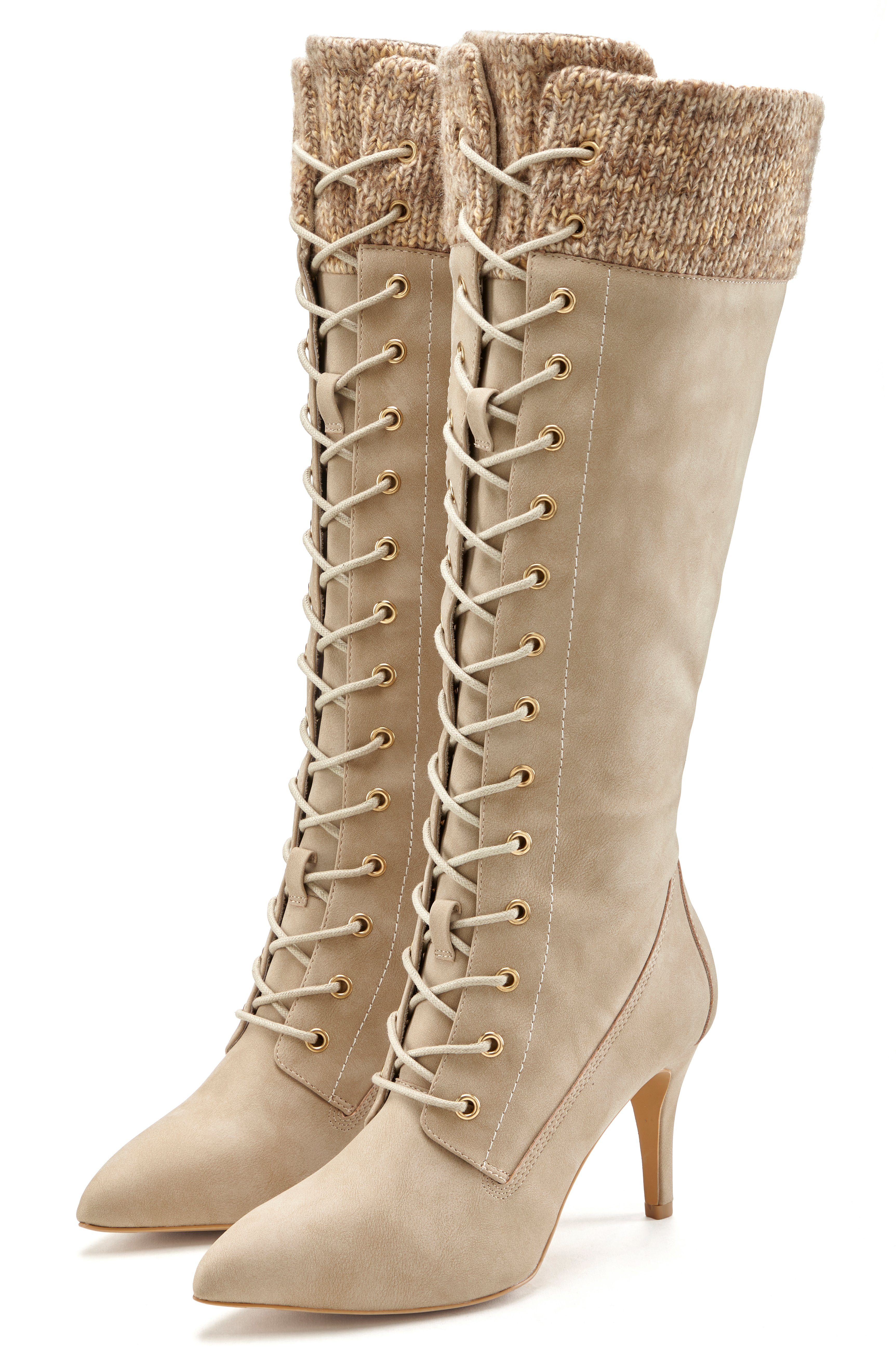 LASCANA Stiefelette, Langer Stiefel Stiefel mit günstig online kaufen