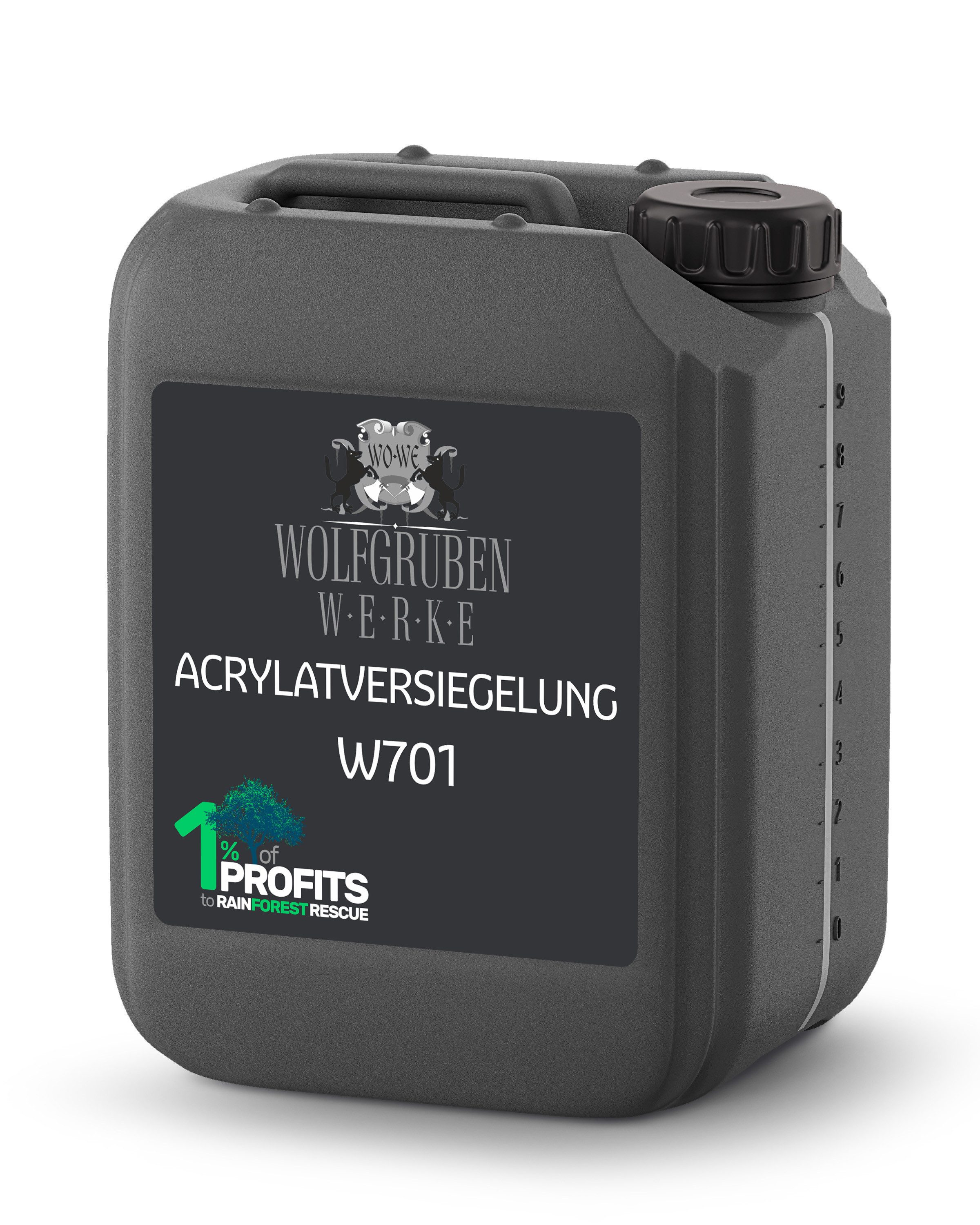 WO-WE Bodenversiegelung Acrylat Versiegelung Boden Beton W701, Abschluss Bodenversiegelung für W700 Bodenfarbe 5-20L