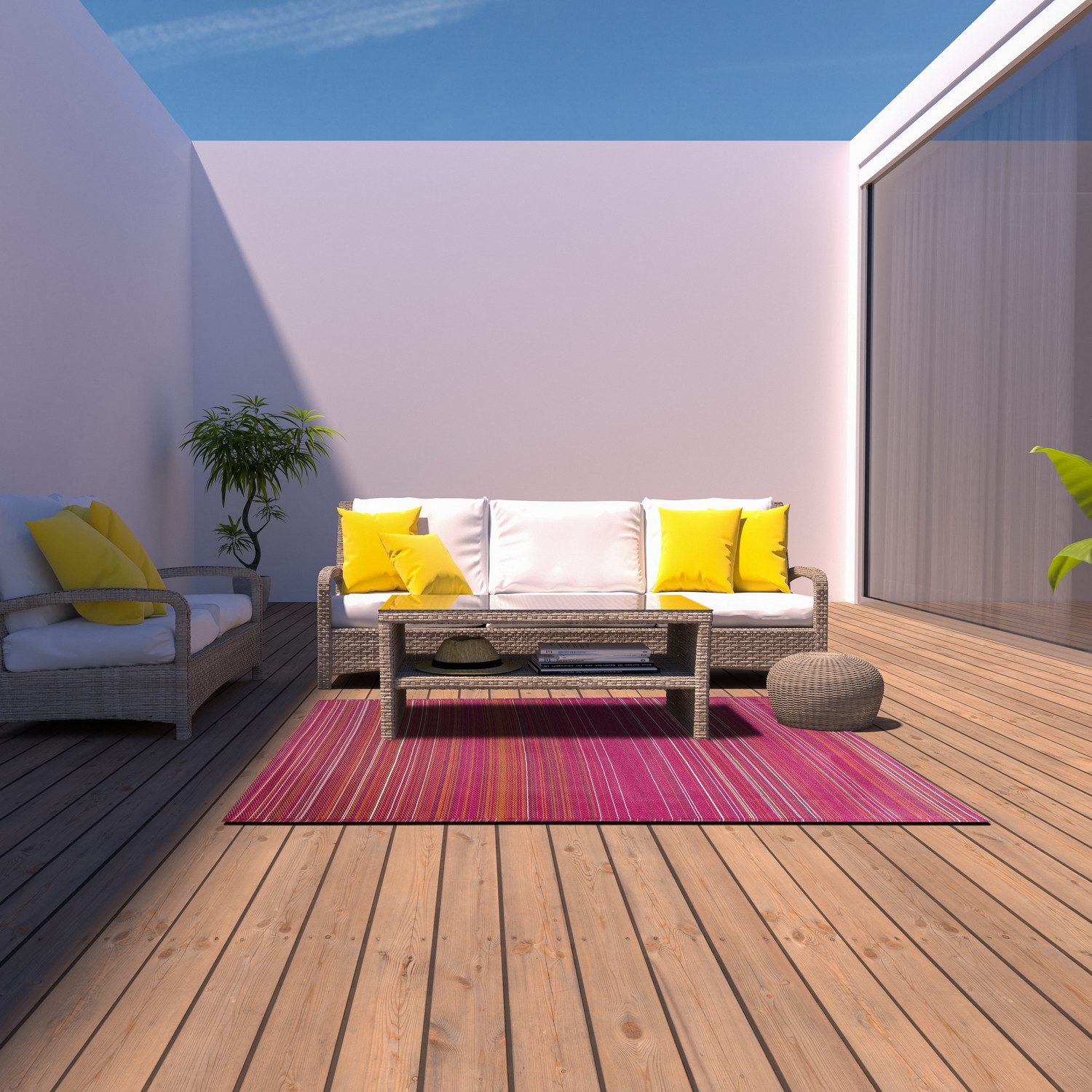 Marrakesch Orient & Mediterran Interior Outdoorteppich Outdoor Teppich Picknickmatte Modern Jakinta 160 x 230cm