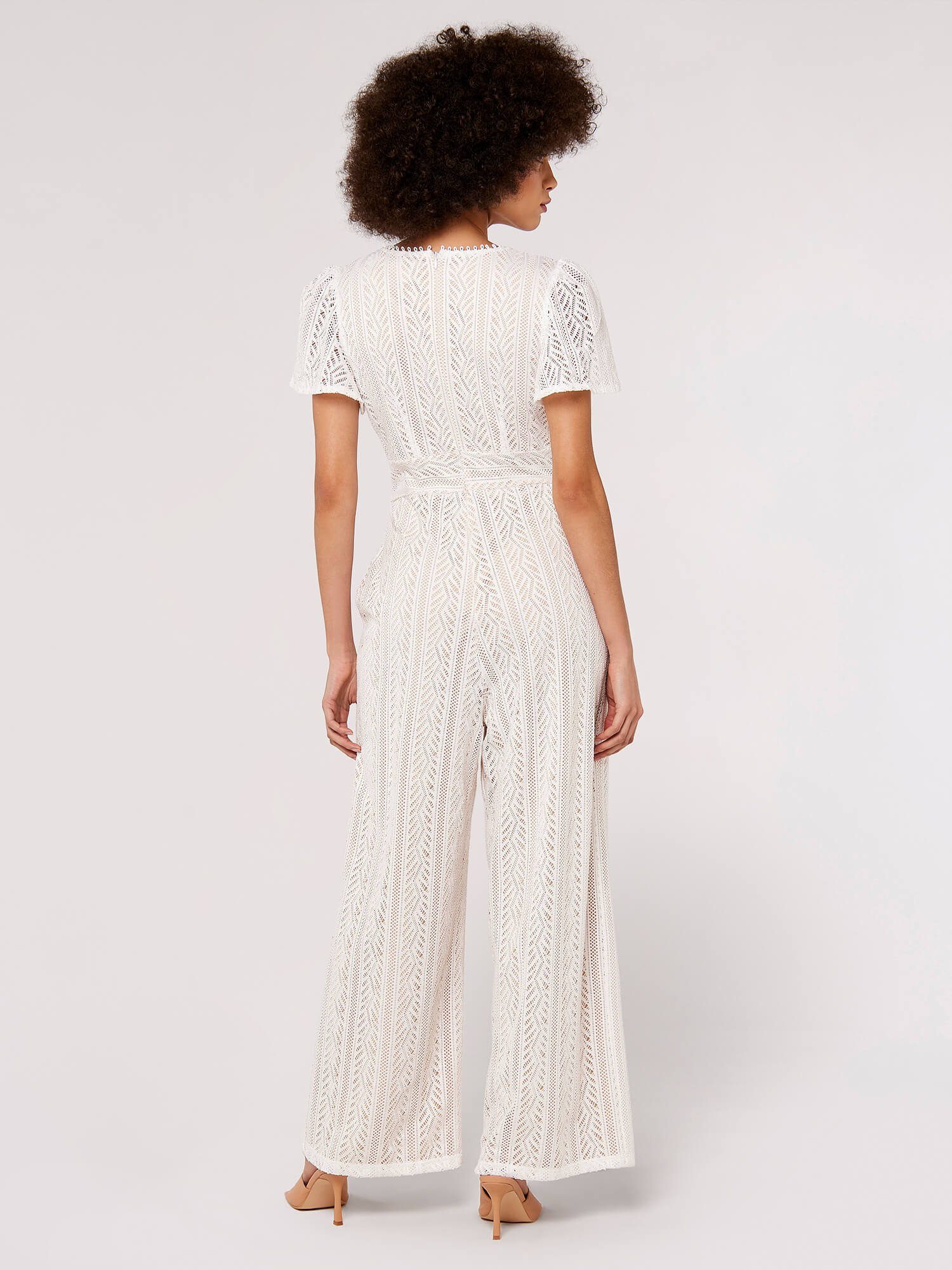 Apricot Jumpsuit Jumpsuit mit Spitze