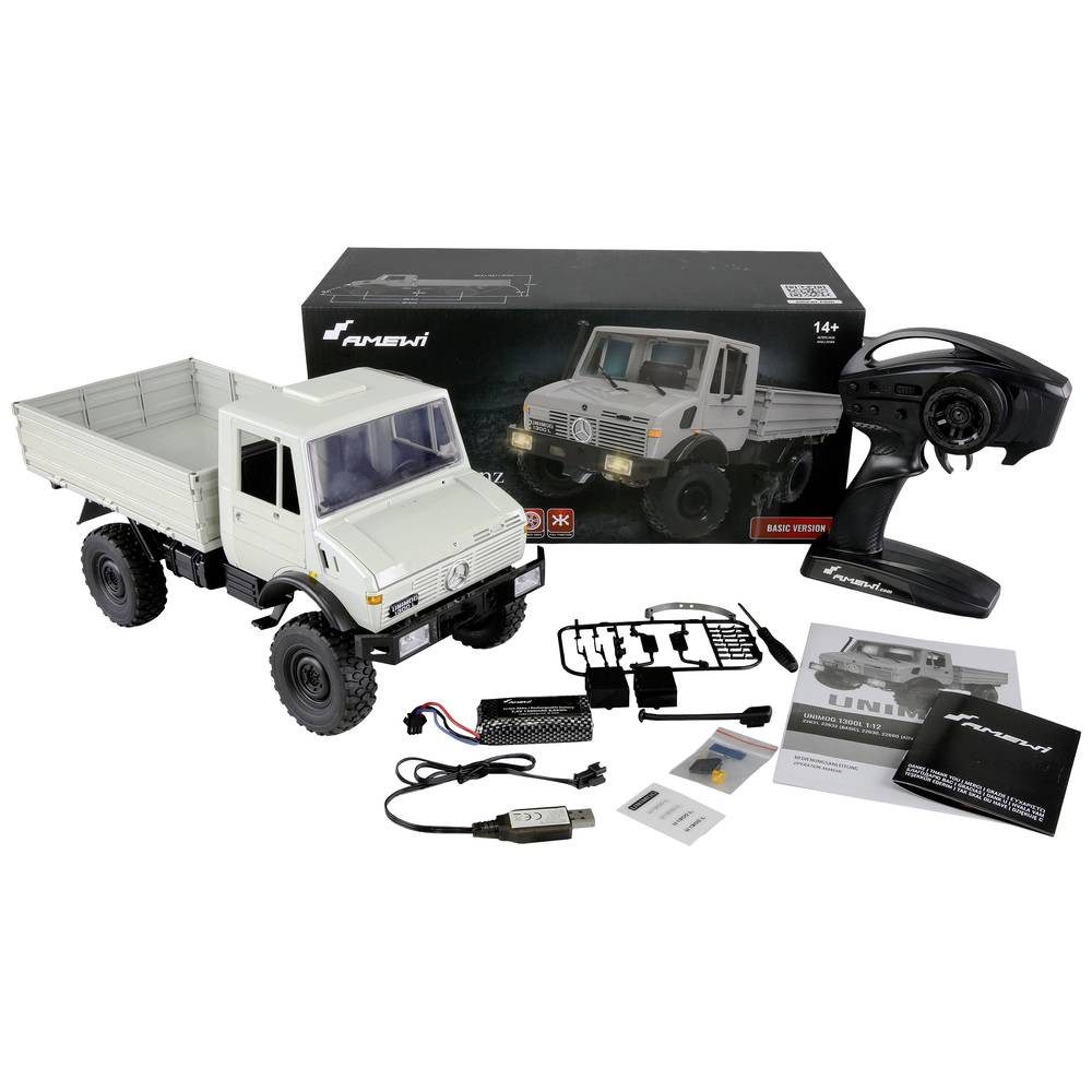 Amewi Modellbausatz Mercedes-Benz Unimog Basic 4WD 1:12 RTR - Lizenzfahrzeug 22631