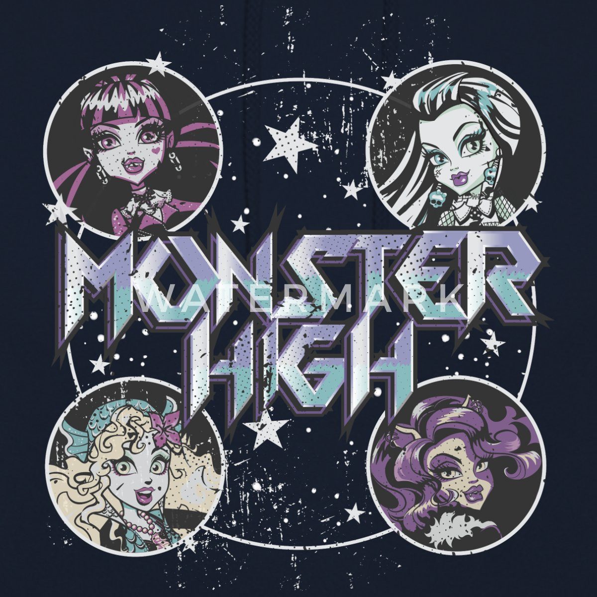 Spreadshirt Hoodie Monster High™ Draculaura, Frankie Stein & Freunde Unisex Hoodie (1-tlg)