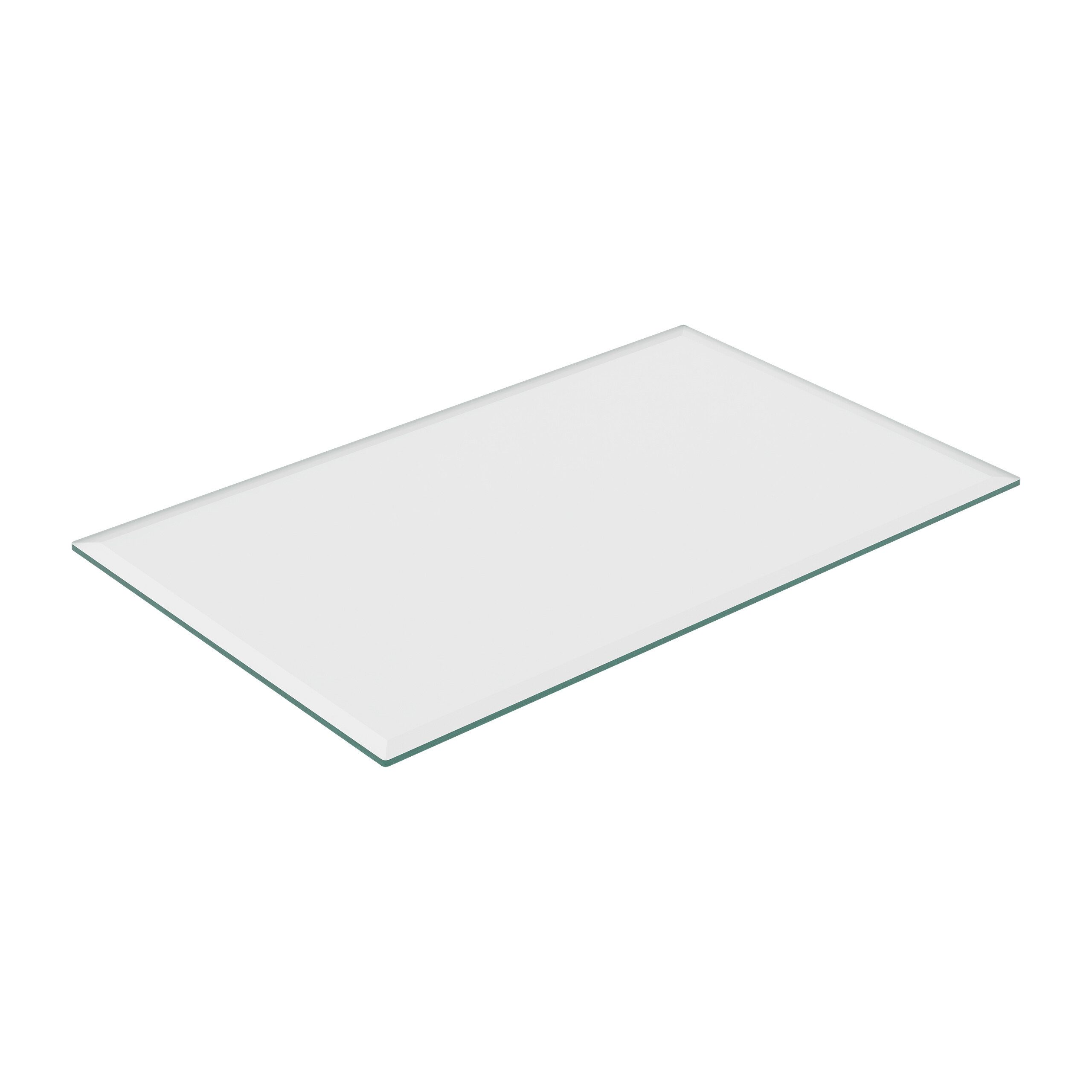 relaxdays Tischplatte Glasplatte 8mm ESG (1 St), 100 x 62 cm
