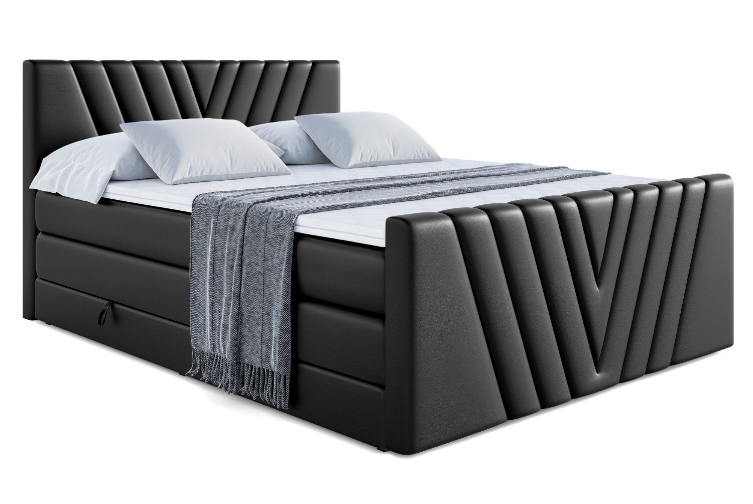 ALTDECOR Boxspringbett ERNINA-Z KING (Multipocket-Matratze H4, günstig online kaufen