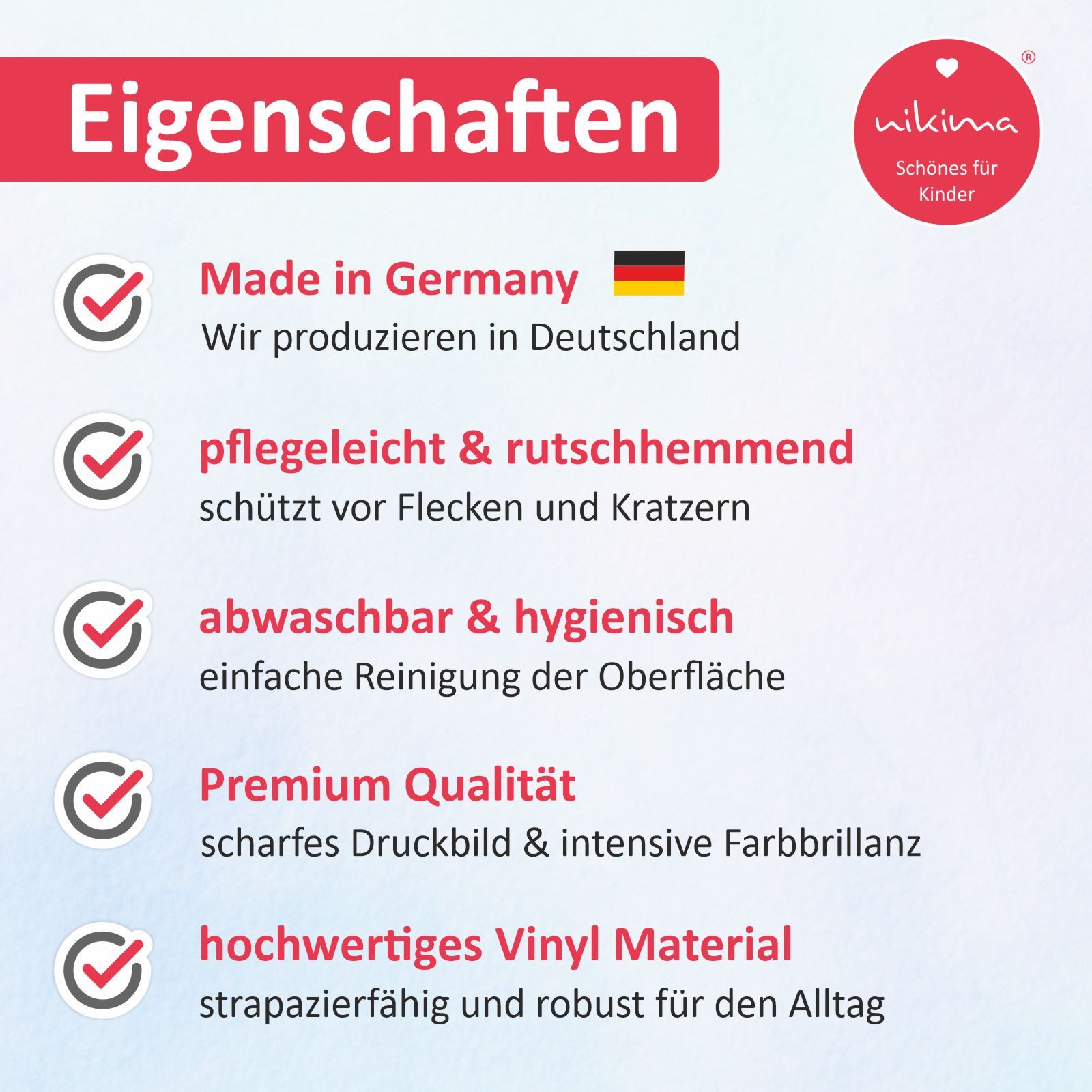 nikima Platzset Europa, (1-St)