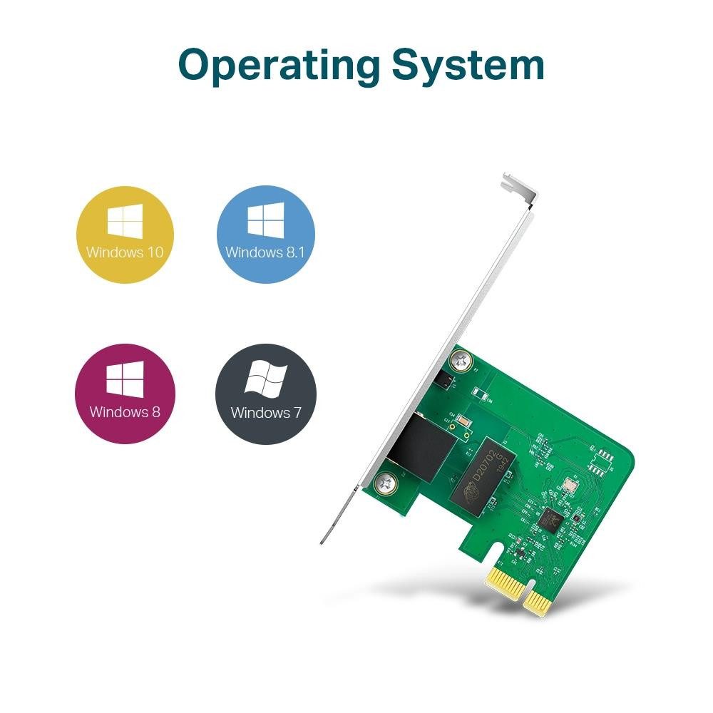 tp-link TG-3468 Computer-Adapter, Gigabit-PCI-Express-Netzwerkadapter Netzwerkkarte 1000/100/10 Mbps