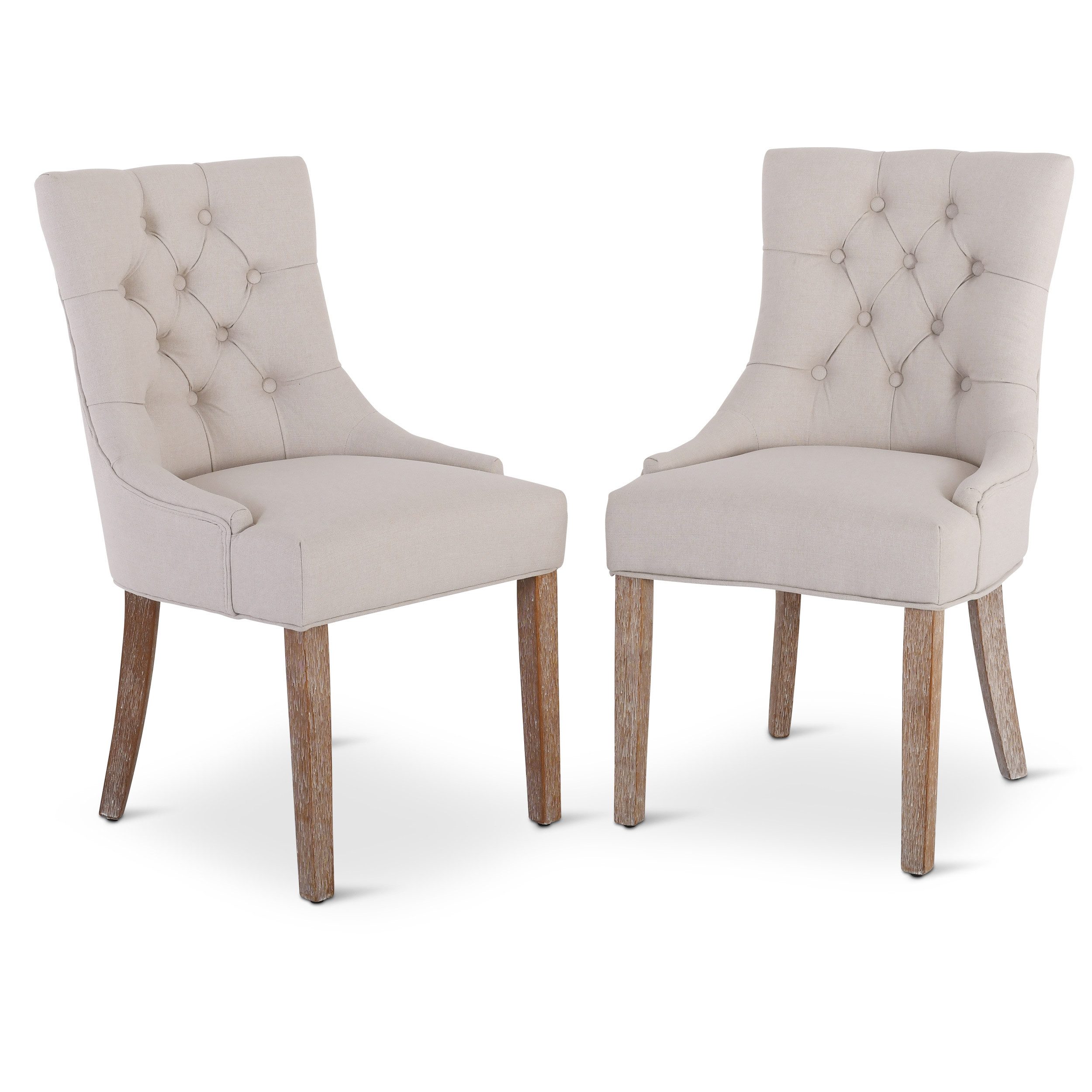 Raburg Esszimmerstuhl Polsterstuhl mit Chesterfield-Design, Beine günstig online kaufen