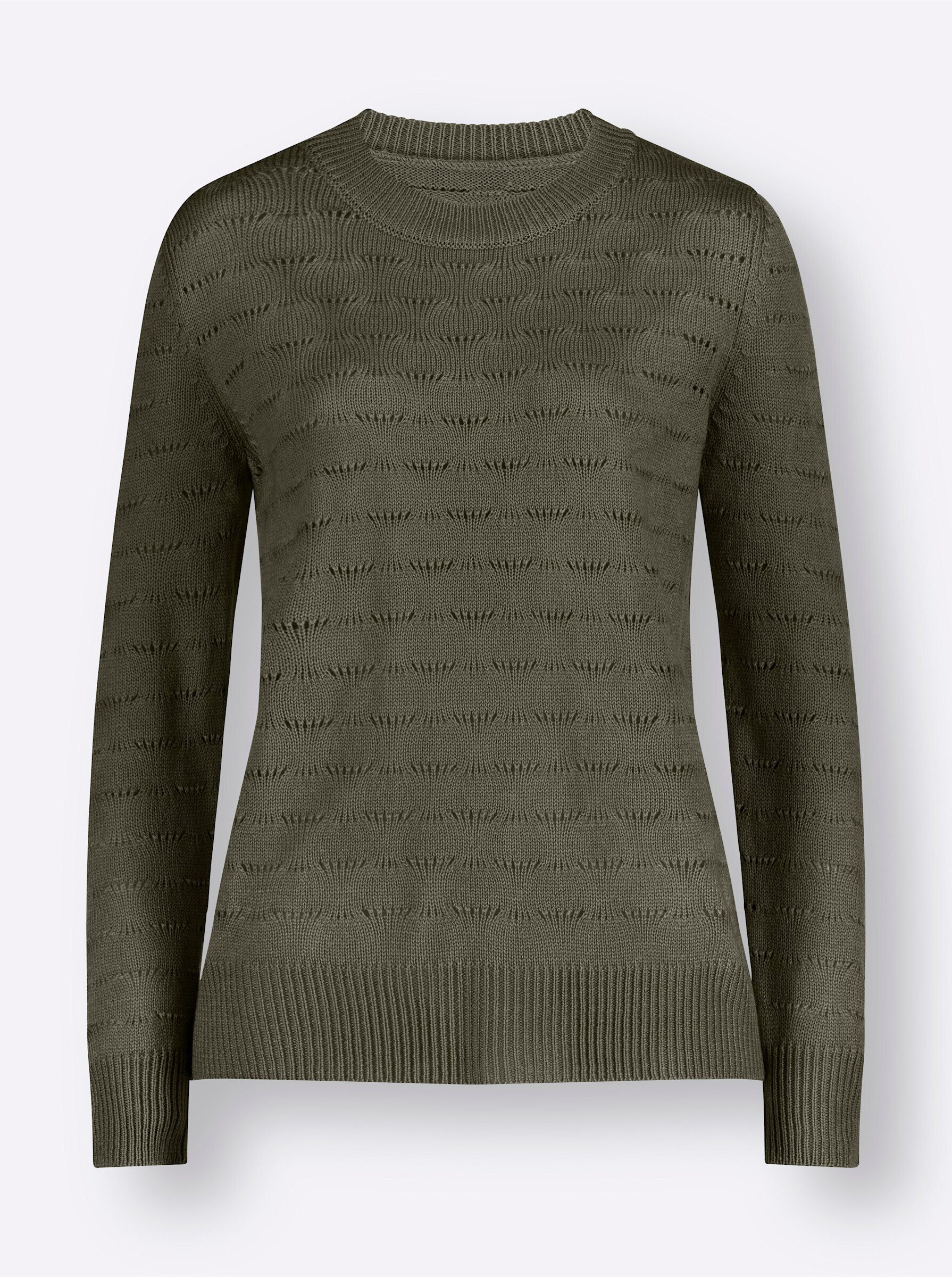 Sieh an! Strickpullover Ajourpullover .