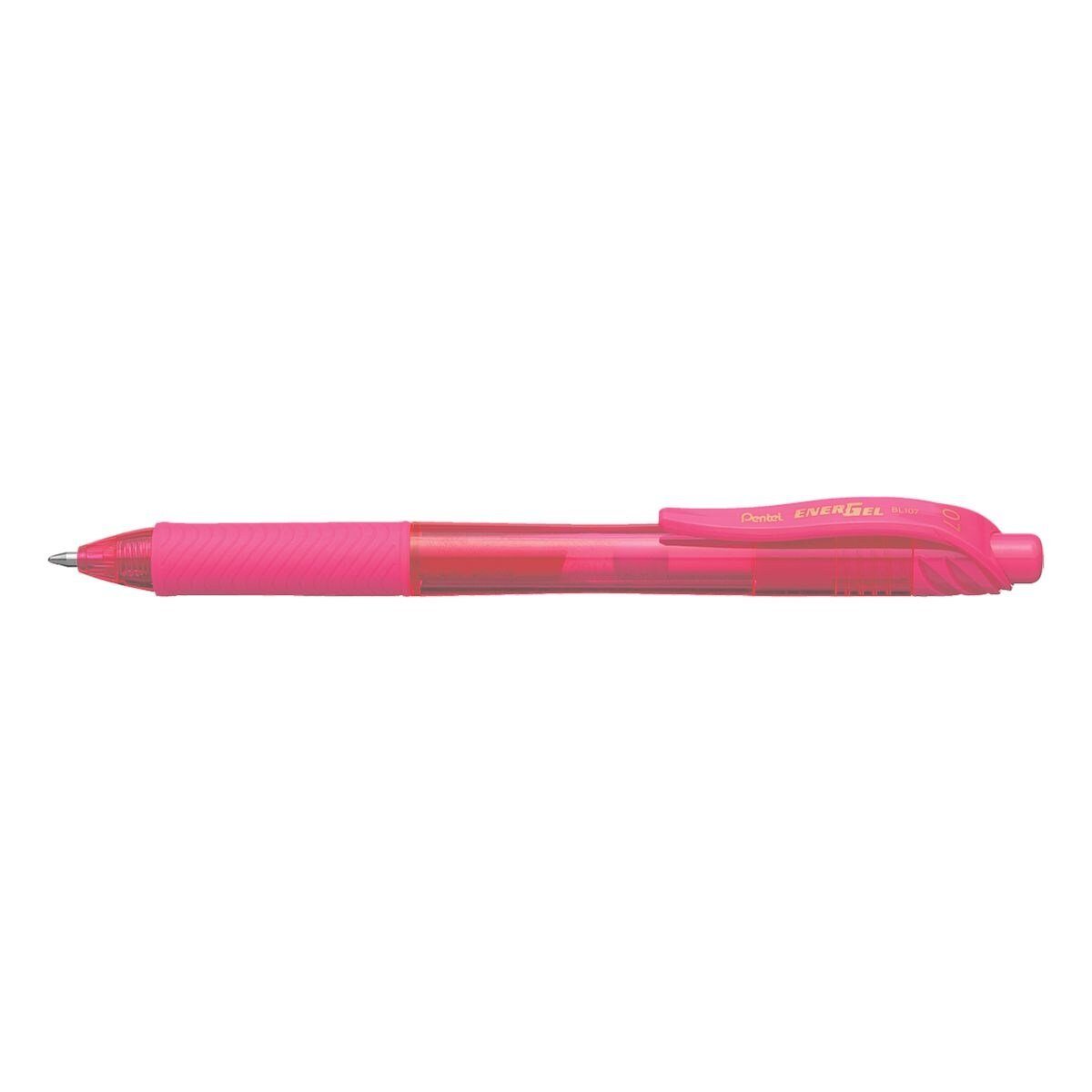 PENTEL Gelschreiber Energel BL 107, mit Druckmechanik pink
