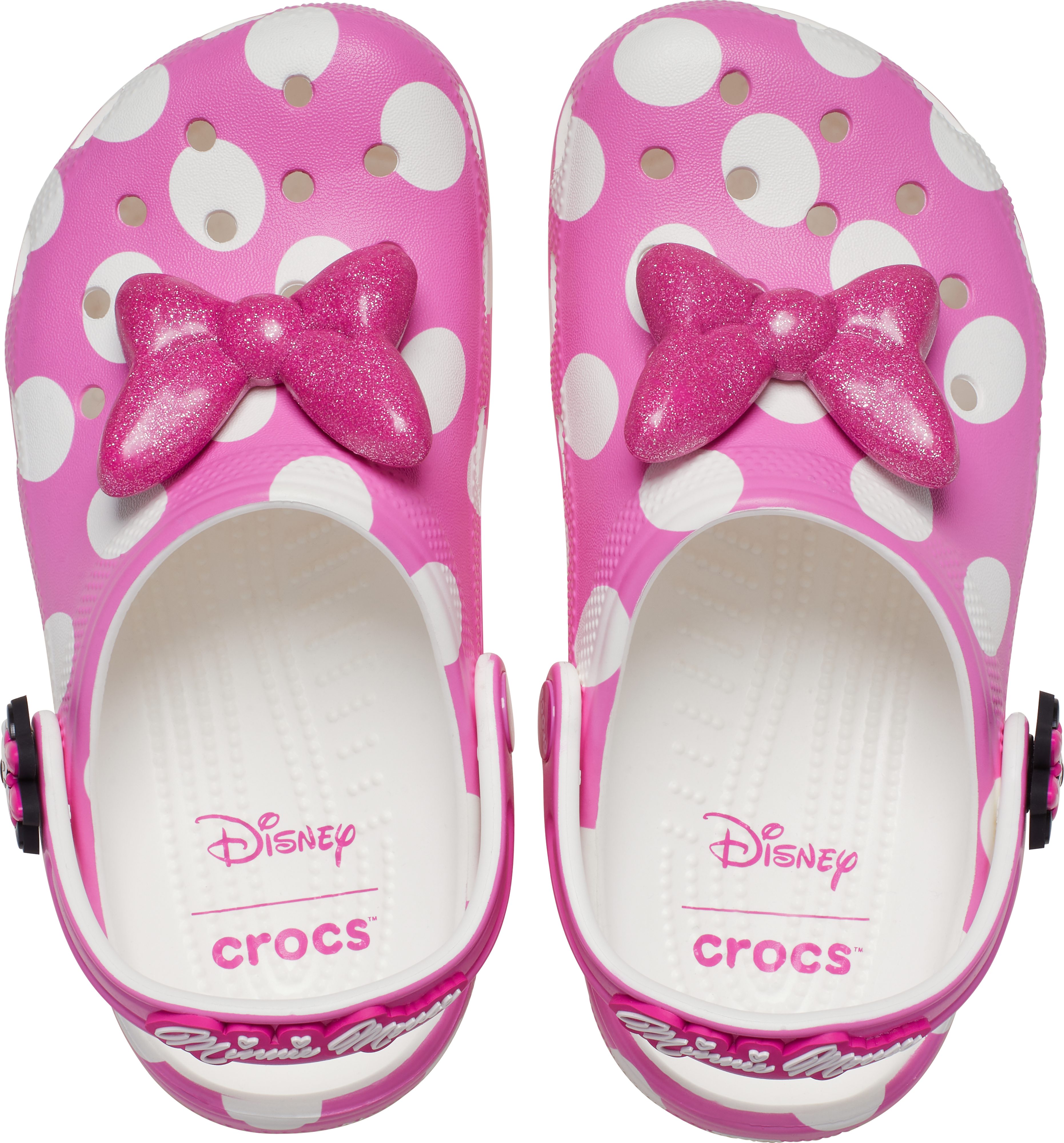 Crocs Minnie Mouse Clog Hausschuh, Sommerschuh, Badeschuh mit schwenkbarem Fersenriemen