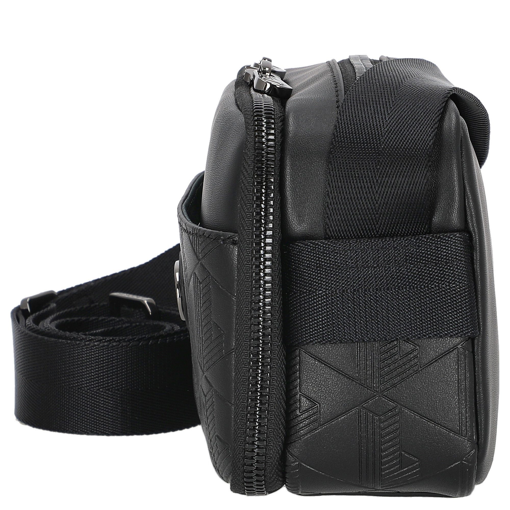 Lacoste Umhängetasche Monogramm - Umhängetasche 24 cm (black)