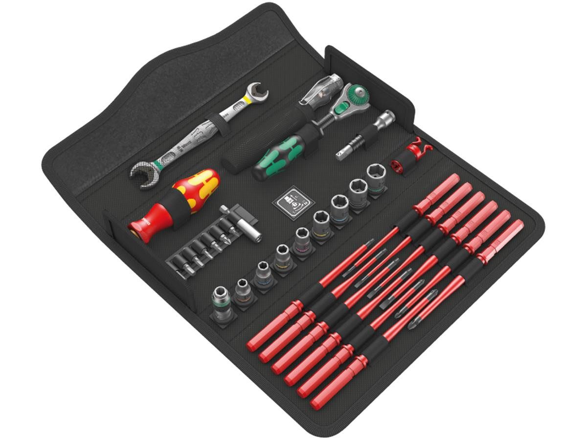 Wera Werkzeugset Kraftform Kompakt W1 Wartung, (35 tlg)