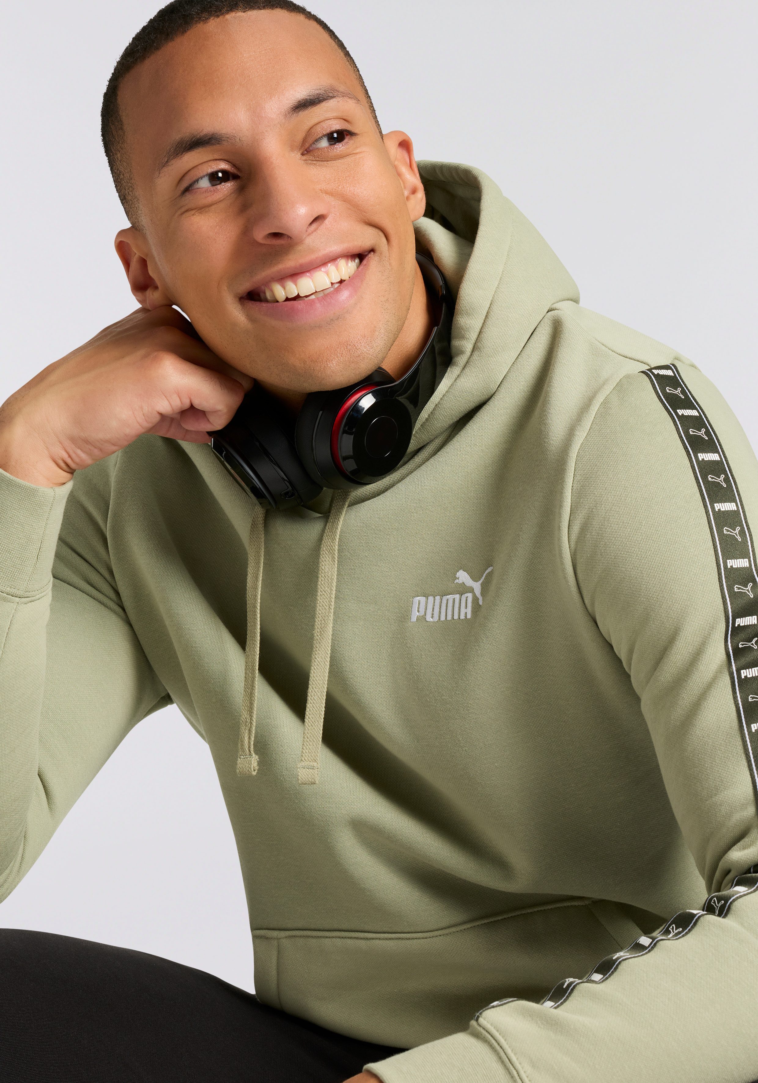 PUMA Kapuzensweatshirt ESS TAPE HOODIE FL mit Kängurutasche, mit Kapuze, Regular Fit, Rundhalsausschnitt