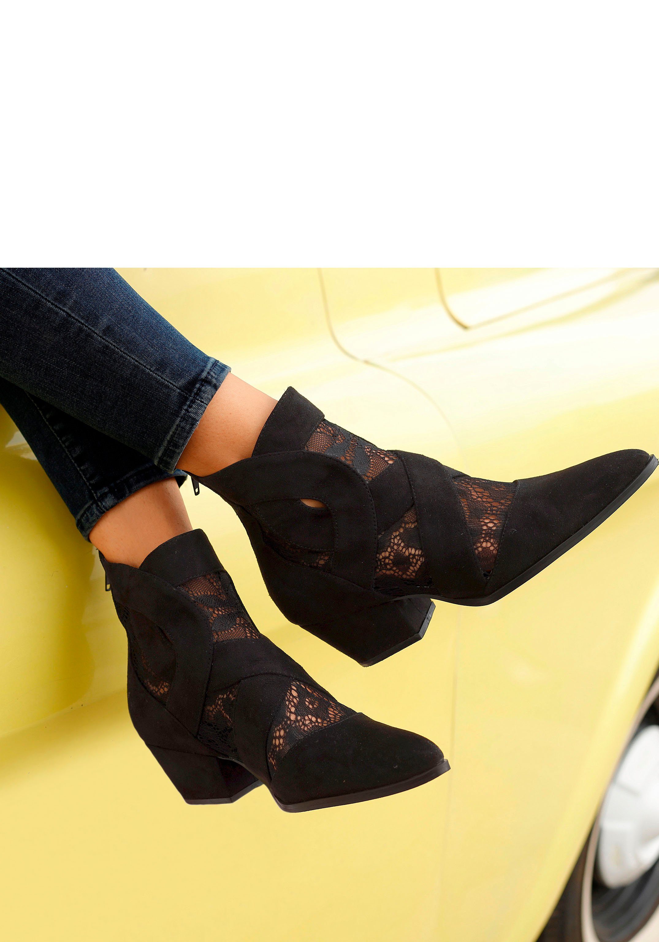LASCANA Stiefelette mit Spitze & bequemen günstig online kaufen