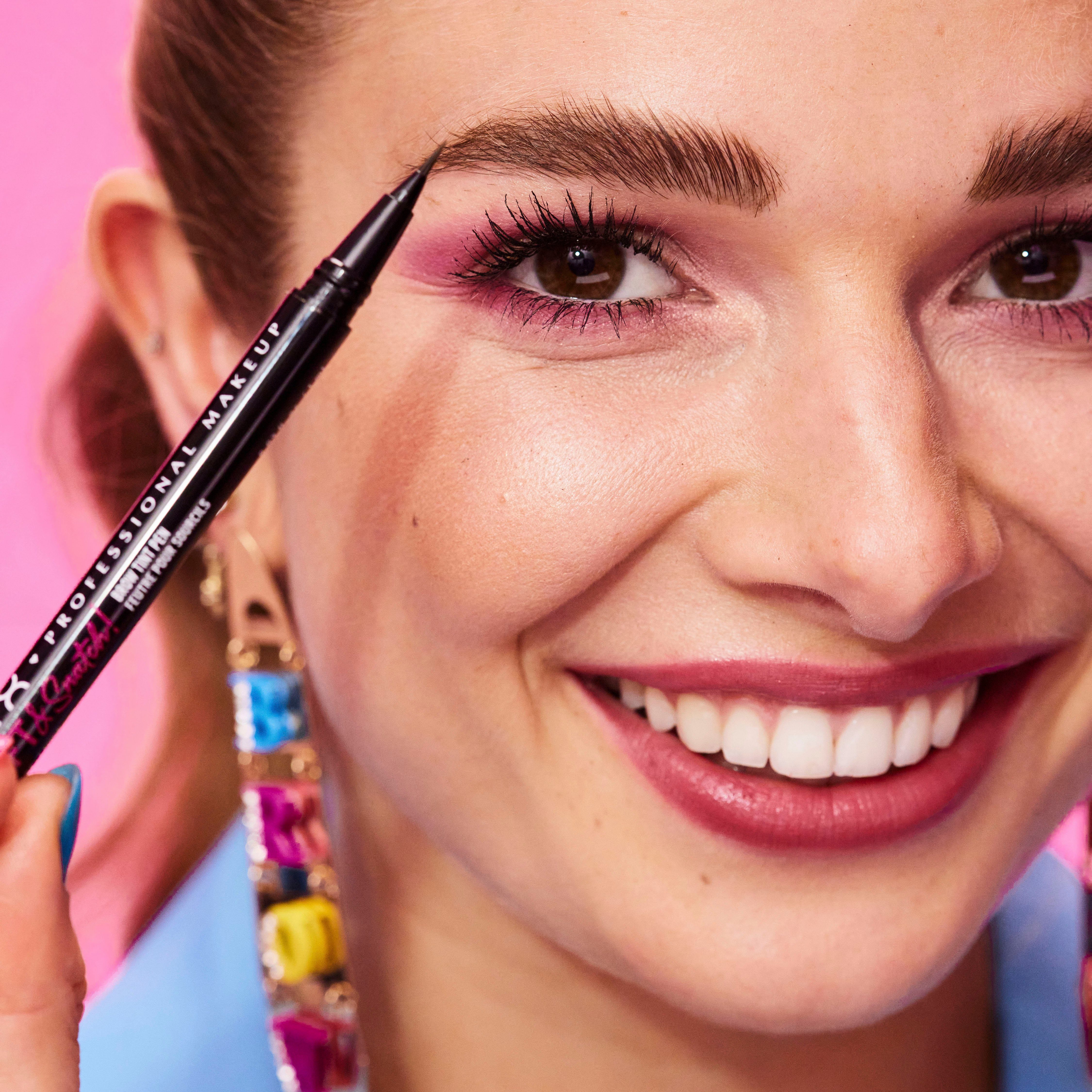 NYX Augenbrauen-Stift Professional Makeup Lift & Snatch Brow Tint Pen, mit ultra dünner Spitze