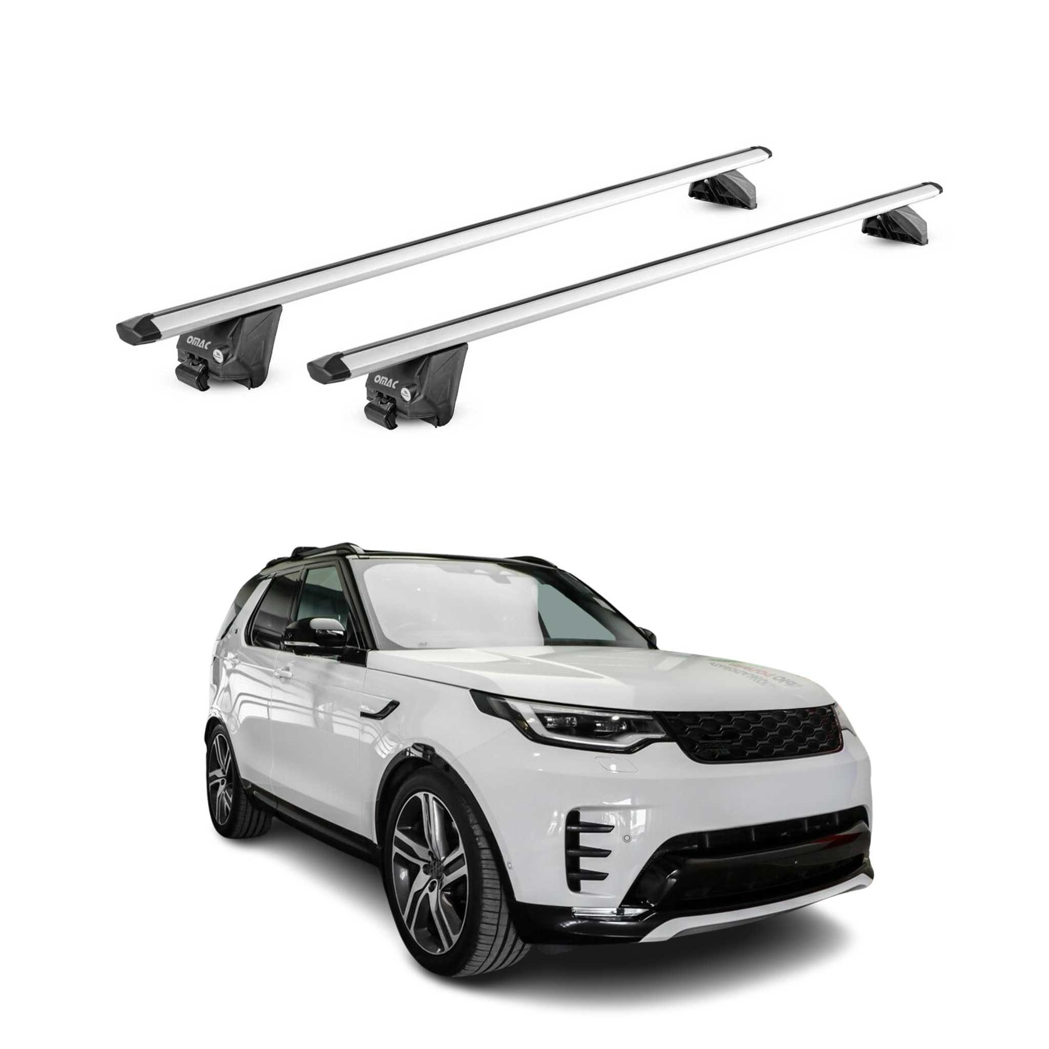OMAC Dachträger für Land Rover Discovery Velar 2017-2025 Grau ABE 2x (2-St), Wasserbeständig,Abnehmbar,Multifunktional,Leichtgewichtig