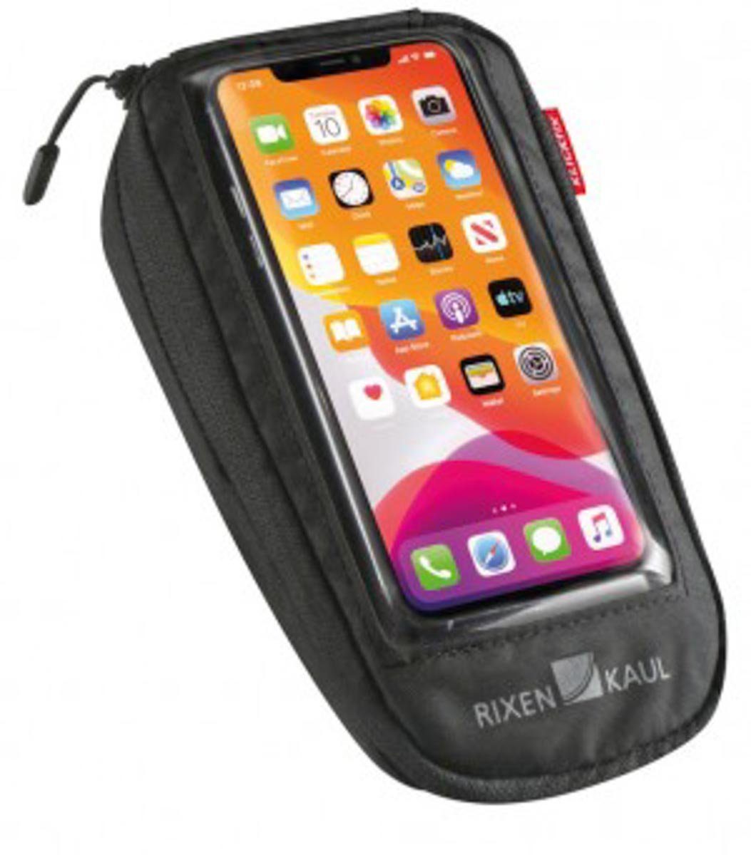 Phone Bag transparent/schwarz, Comfort mit Multifunktionstuch Adapter KlickFix M KLICKfix mit