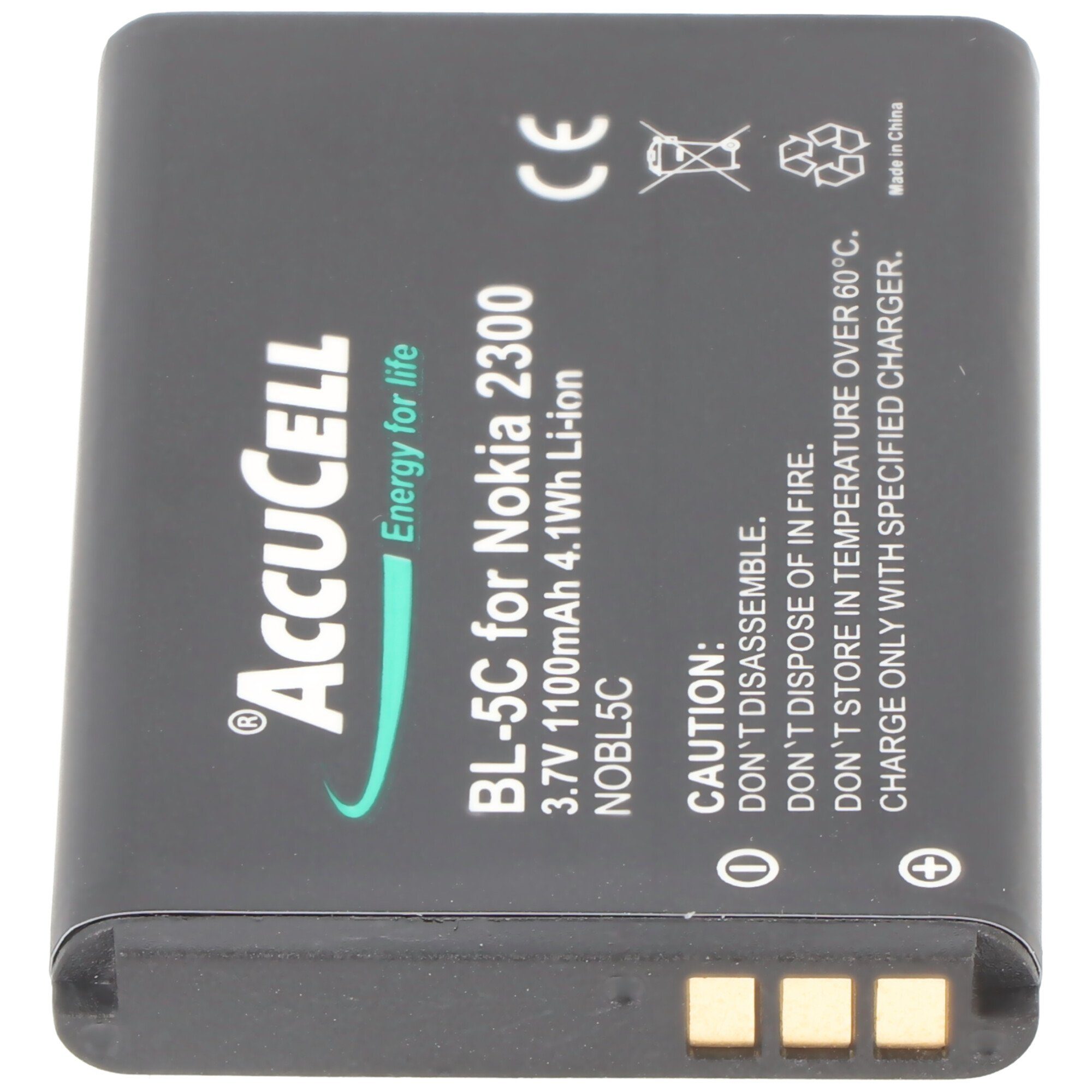 AccuCell Akku 1100mAh by Li-ion Primo für Battery Akku 3.7VDC passend Doro 4,1Wh RC