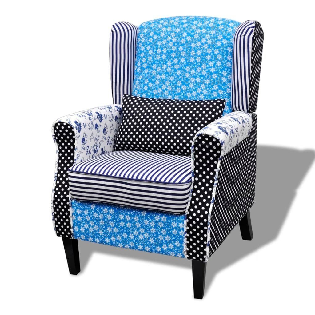 vidaXL Sessel Sessel mit Patchwork-Design Stoff günstig online kaufen