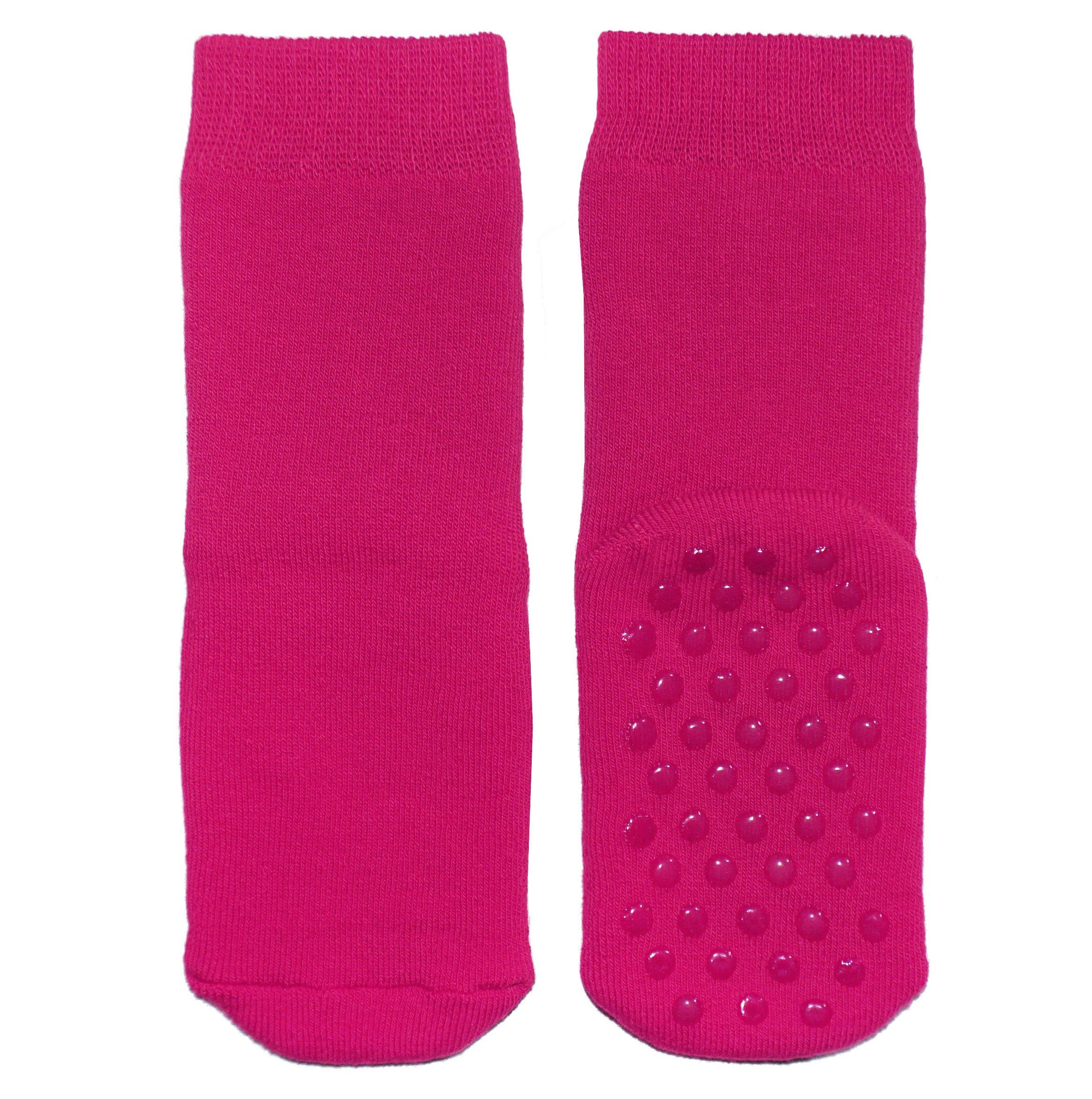 ABS-Socken Kinder ABS-Socken >>Einfarbig: Noppen<< aus Baumwolle