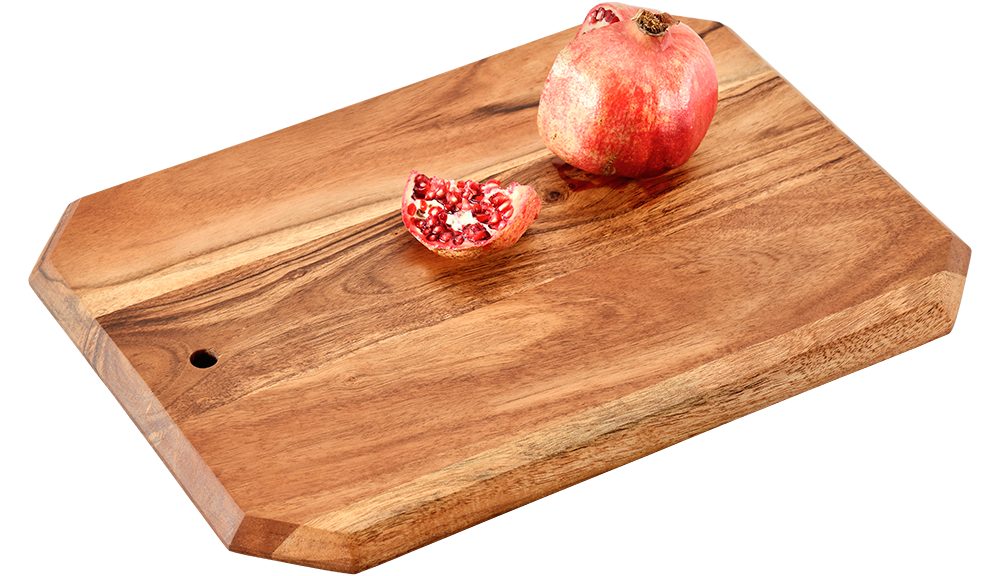 KESPER® Schneidebrett aus Akazienholz, FSC zertifiziert, Massivholz, (1-St), mit Loch zum Aufhängen – Bild 3 von 3