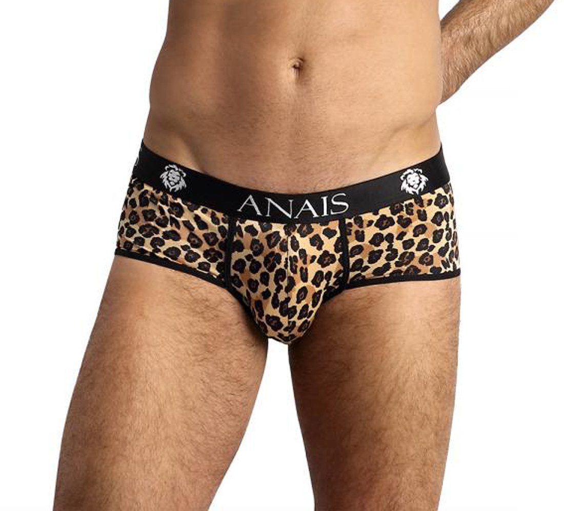 Anais for Men Boxershorts Herren Dessous Shorts Slip mit Leoparden Print und breitem Gummibund e