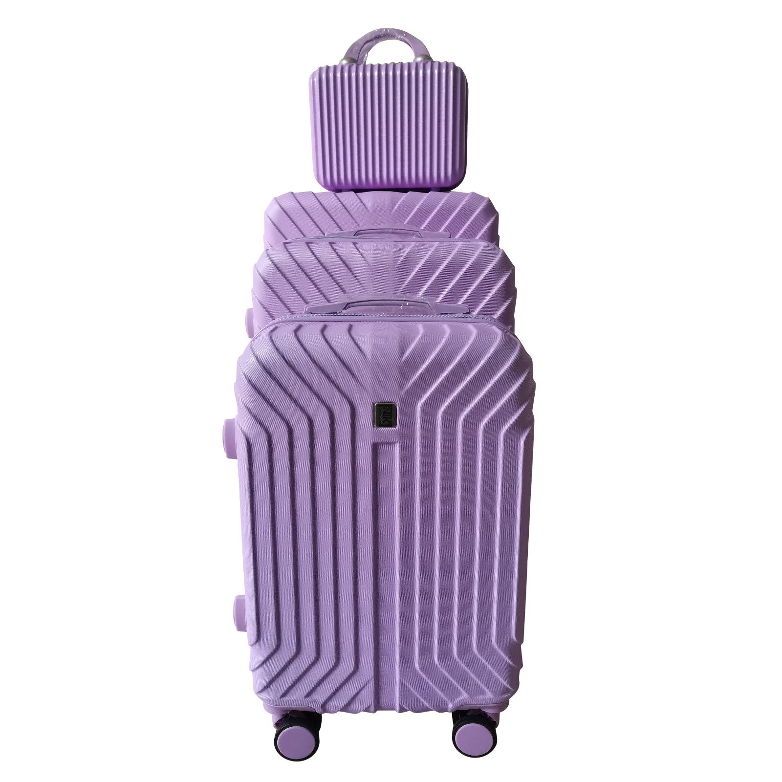NTK-Collection Hartschalen-Trolley Hartschalenkoffer 4er-Set Mabell Lila, günstig online kaufen