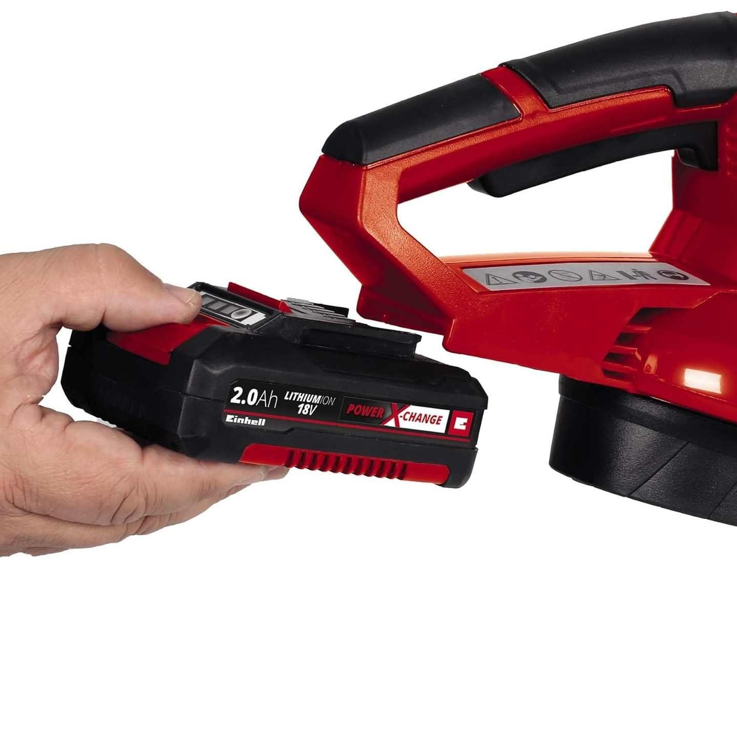 Einhell Akku-Laubbläser Akku-Laubbläser GC-CL 18 Li E + Akku 2.5 Ah / Ladegerät – Bild 5 von 5