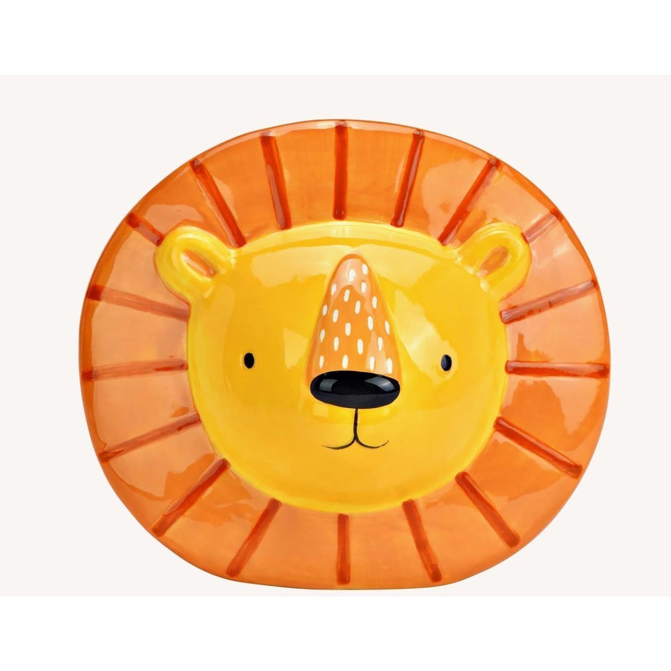 Logbuch-Verlag Dekofigur Spardose Löwe Keramik 16 cm – Geldgeschenk für Kinder in Tierform –
