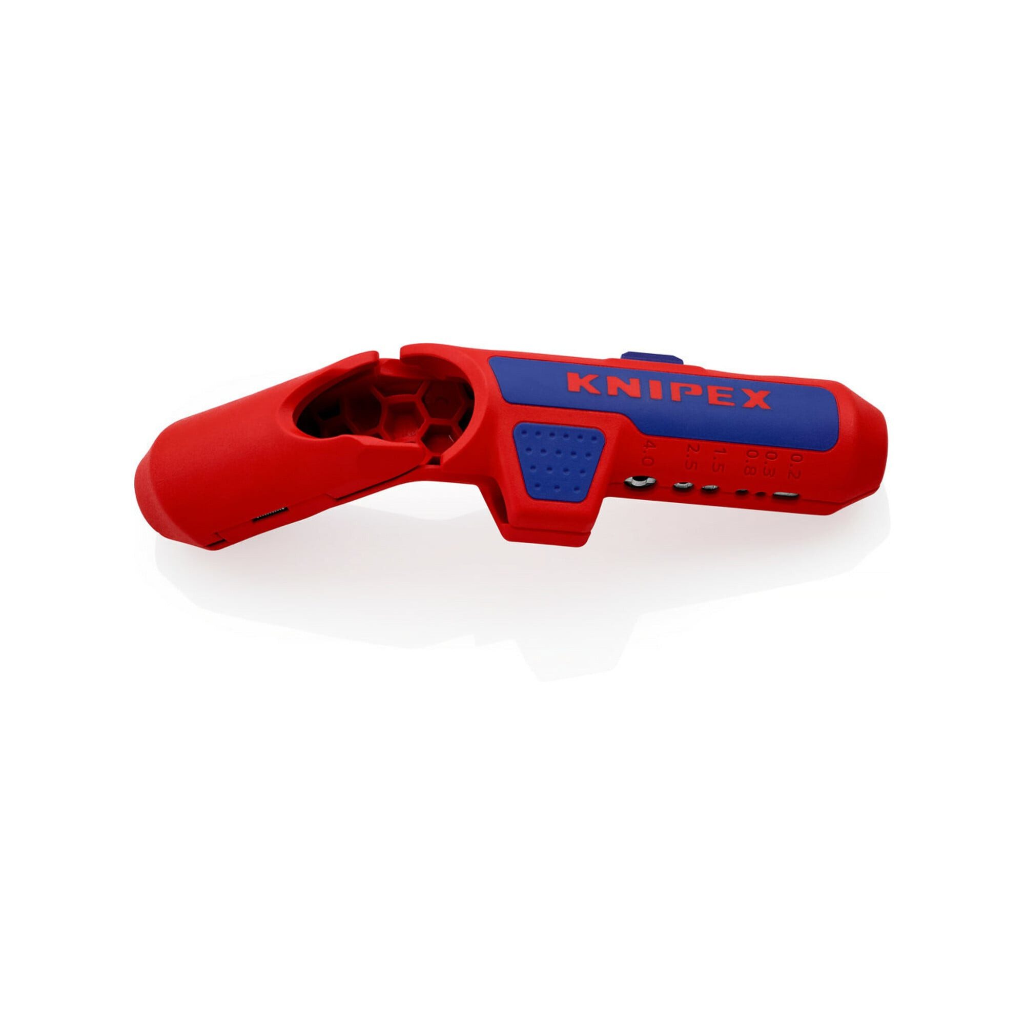 Knipex Abmantelungsmesser KNIPEX 16 95 02 SB ErgoStrip® Universal-Abmantelungswerkzeug für Links