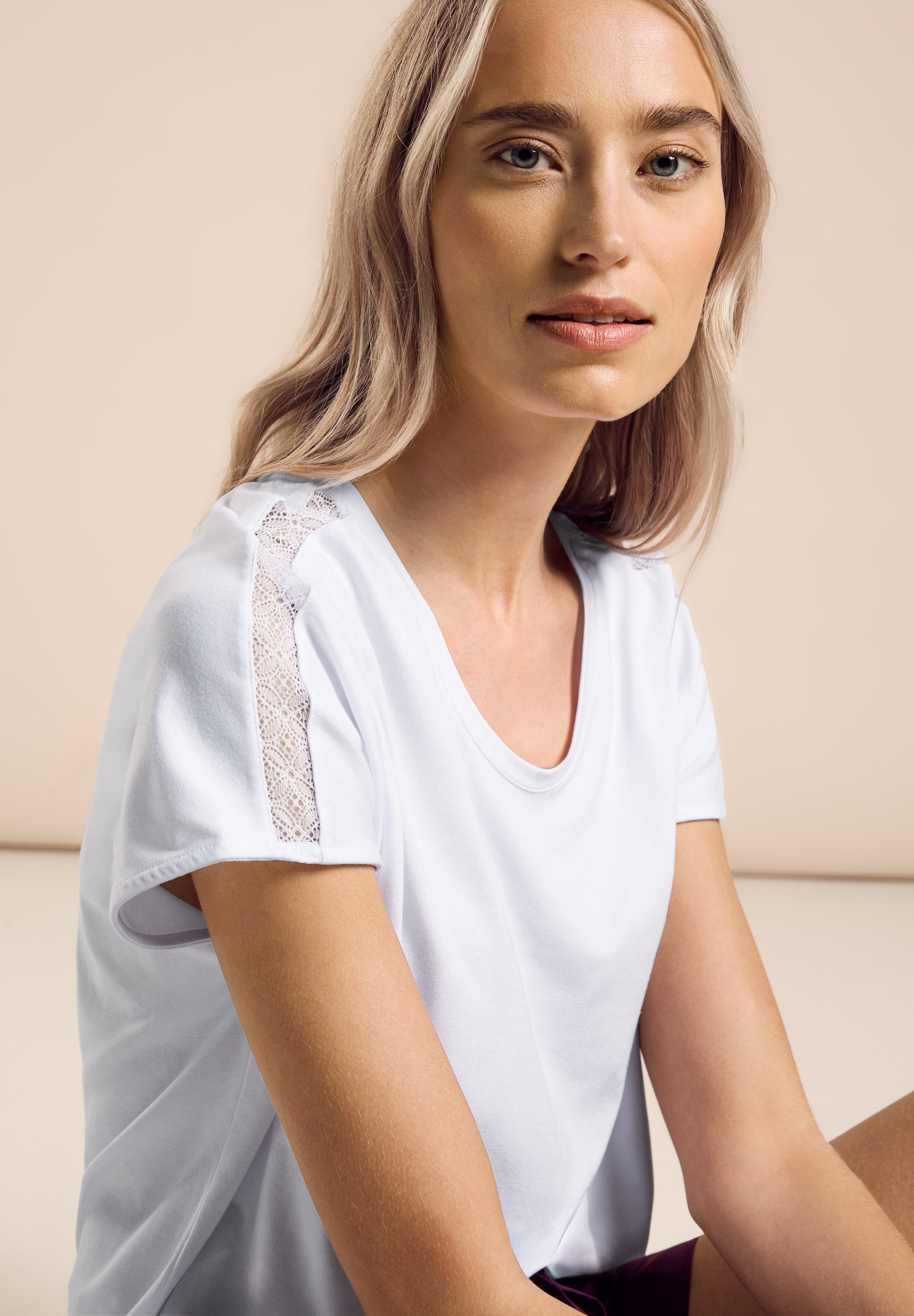 STREET ONE Spitzentop mit Spitze