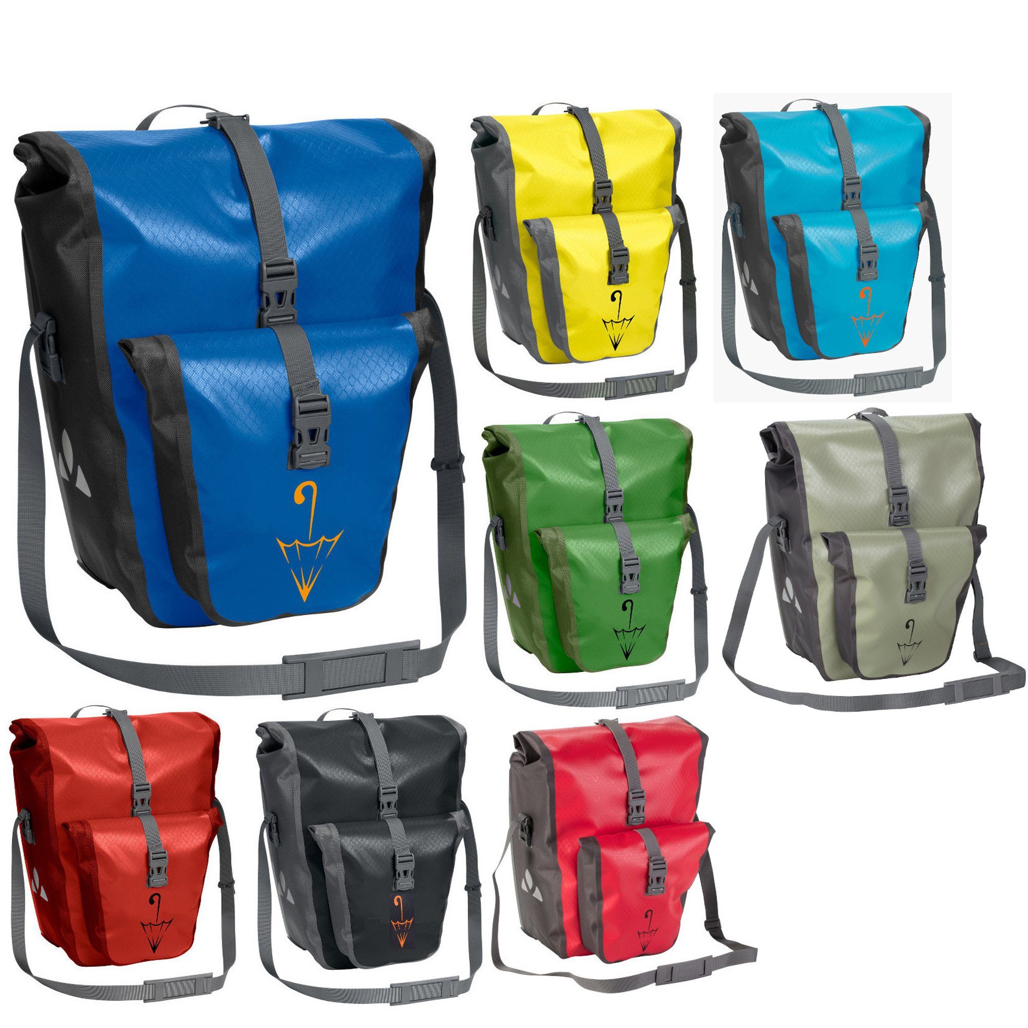 VAUDE Fahrradtasche Aqua Back Plus Single Sondermodell mit Schirmlogo Hinterradtasche