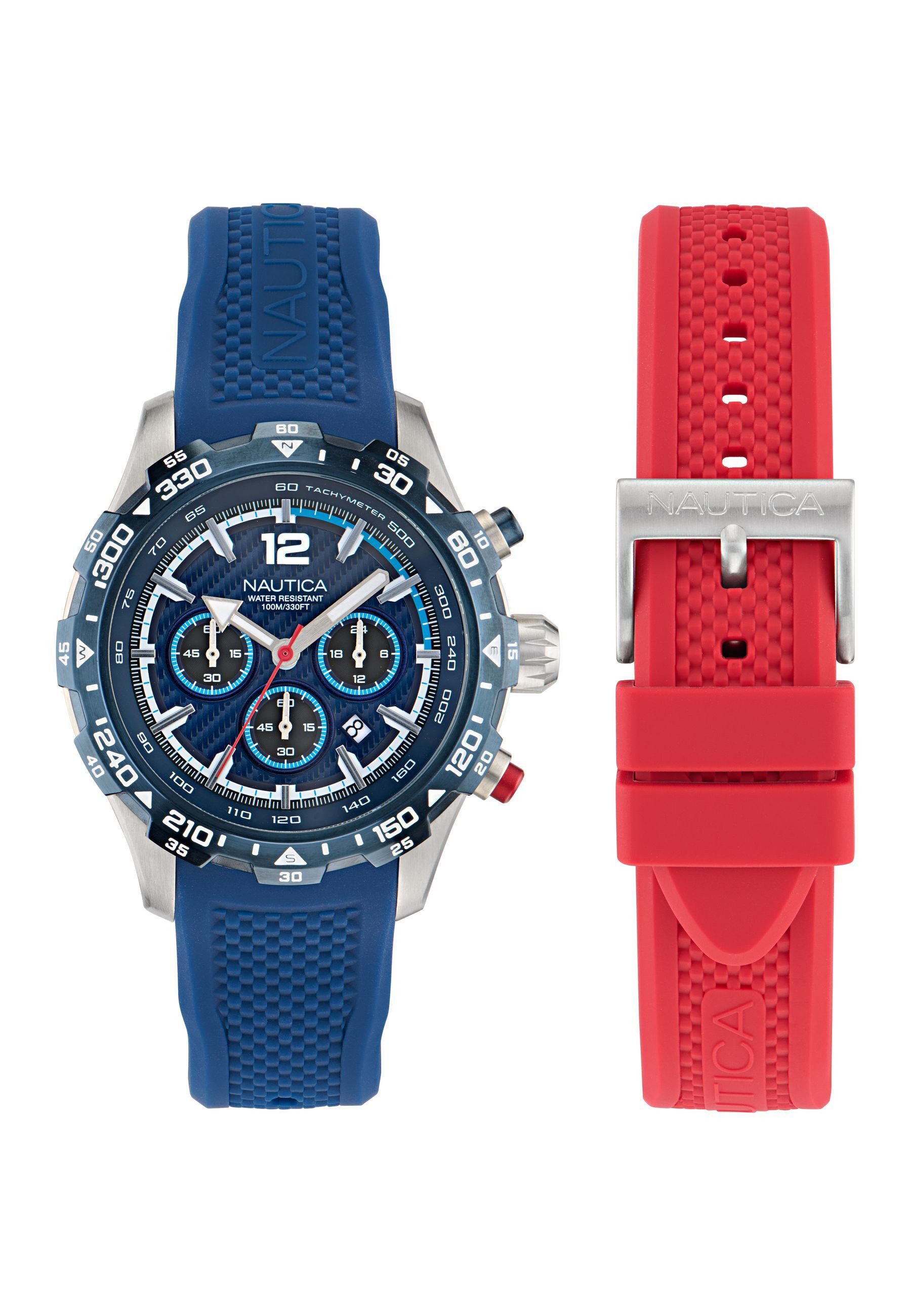 NAUTICA Quarzuhr NST, (1-tlg., This product is a set), Quartz Analog