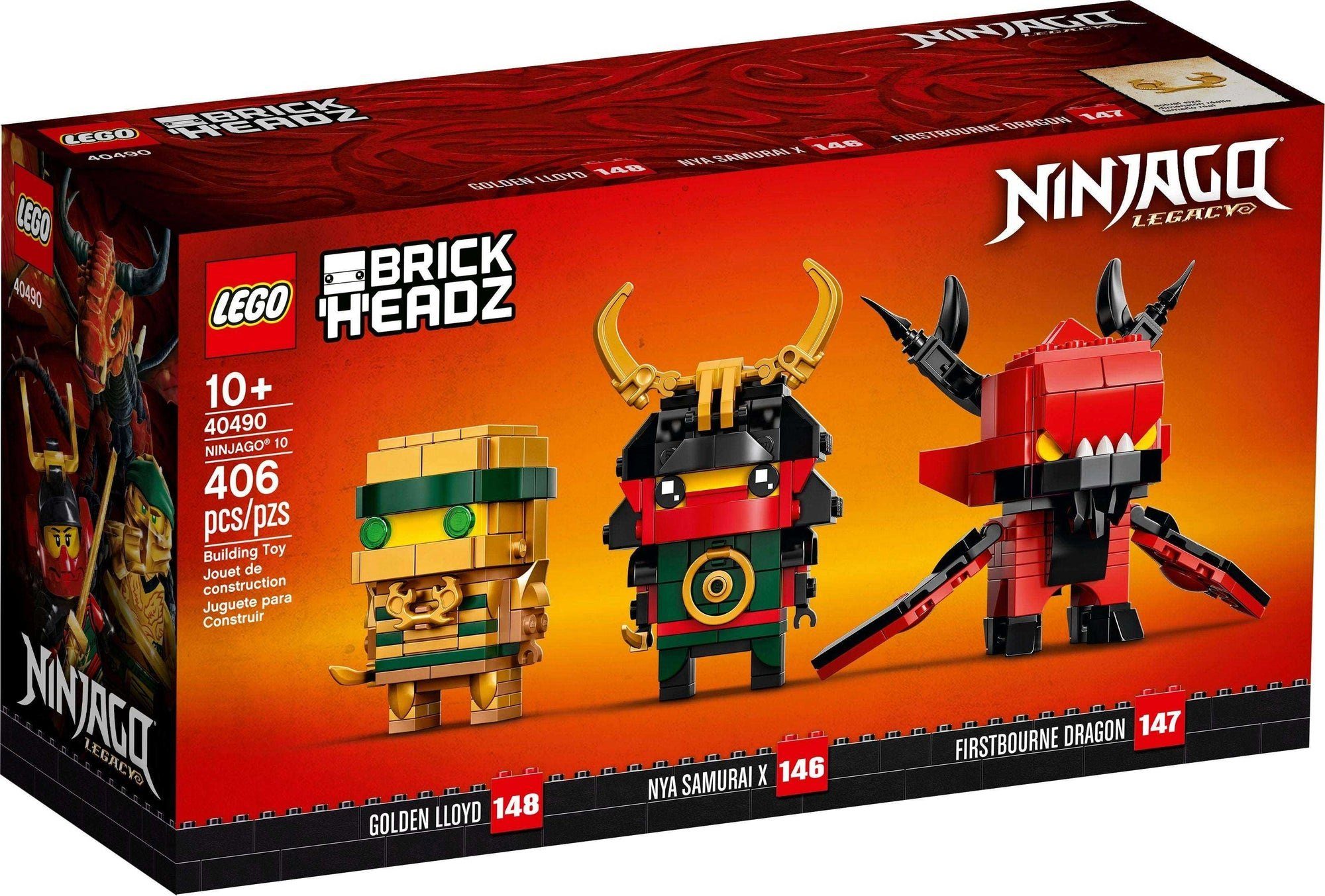 LEGO® Konstruktionsspielsteine LEGO BrickHeadz 40490 NINJAGO® 10