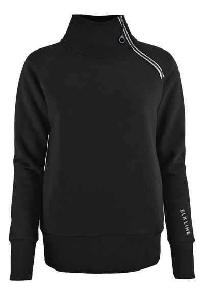 Elkline Sweatshirt Performance Stehkragen mit Reißverschluss und Seitentaschen