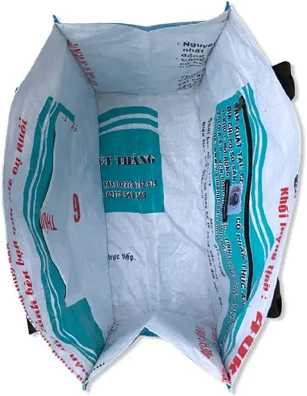 BEADBAGS, außergewöhnlich recyceltem aus Mach auf & LK Trend dein Reissack Art Einkaufstasche so Statement Style Rudi Einkaufstasche Sichtbar! Einkaufsshopper
