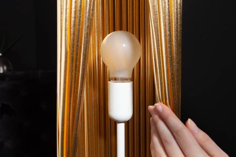 Design PARIS Leuchtmittel, / Stehlampe Modern riess-ambiente gold 120cm ohne silber,