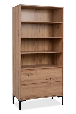 möbelando Regal Korsika, BxHxT: 77,5x165x40 cm, in Dekor Artisan Oak